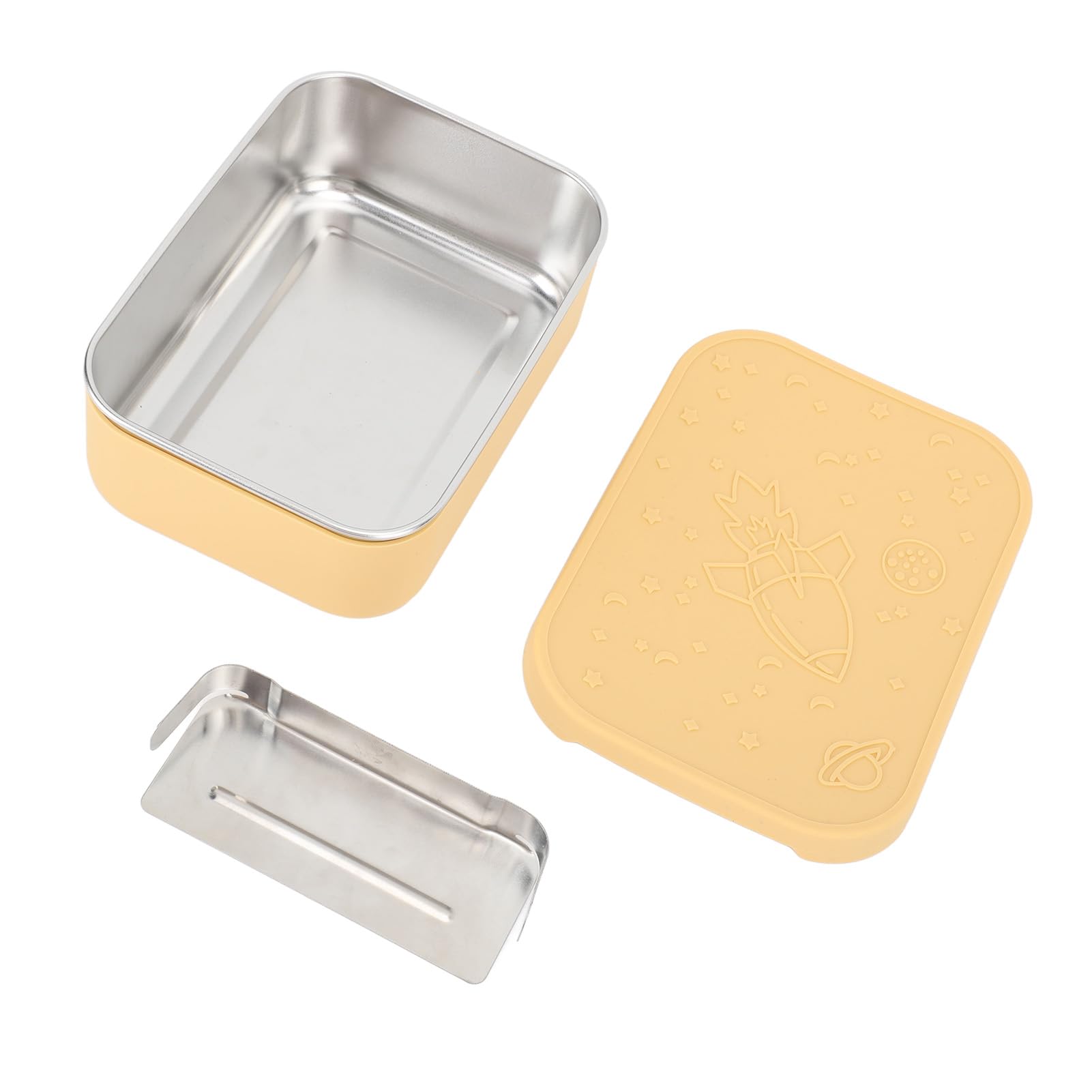 Cocoarm Porta Pranzo in Acciaio Inox con Divisorio, 850ml 304 a Prova di