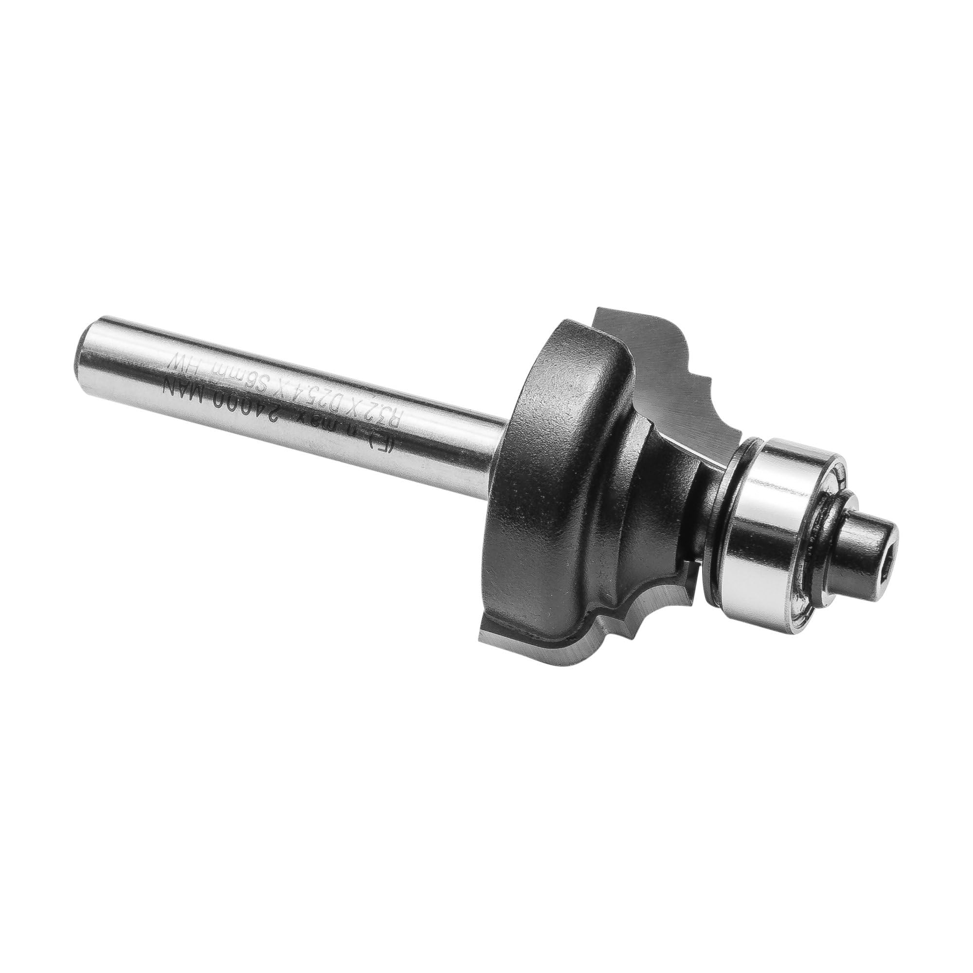 ENT 15080 Frez wieloprofilowy Classic w wegliku, trzpien (S) 6 mm, srednica (D) 25,4 mm, NL 12,7 mm, R 3,2 mm, SL 32 mm, z lozyskiem kulkowym