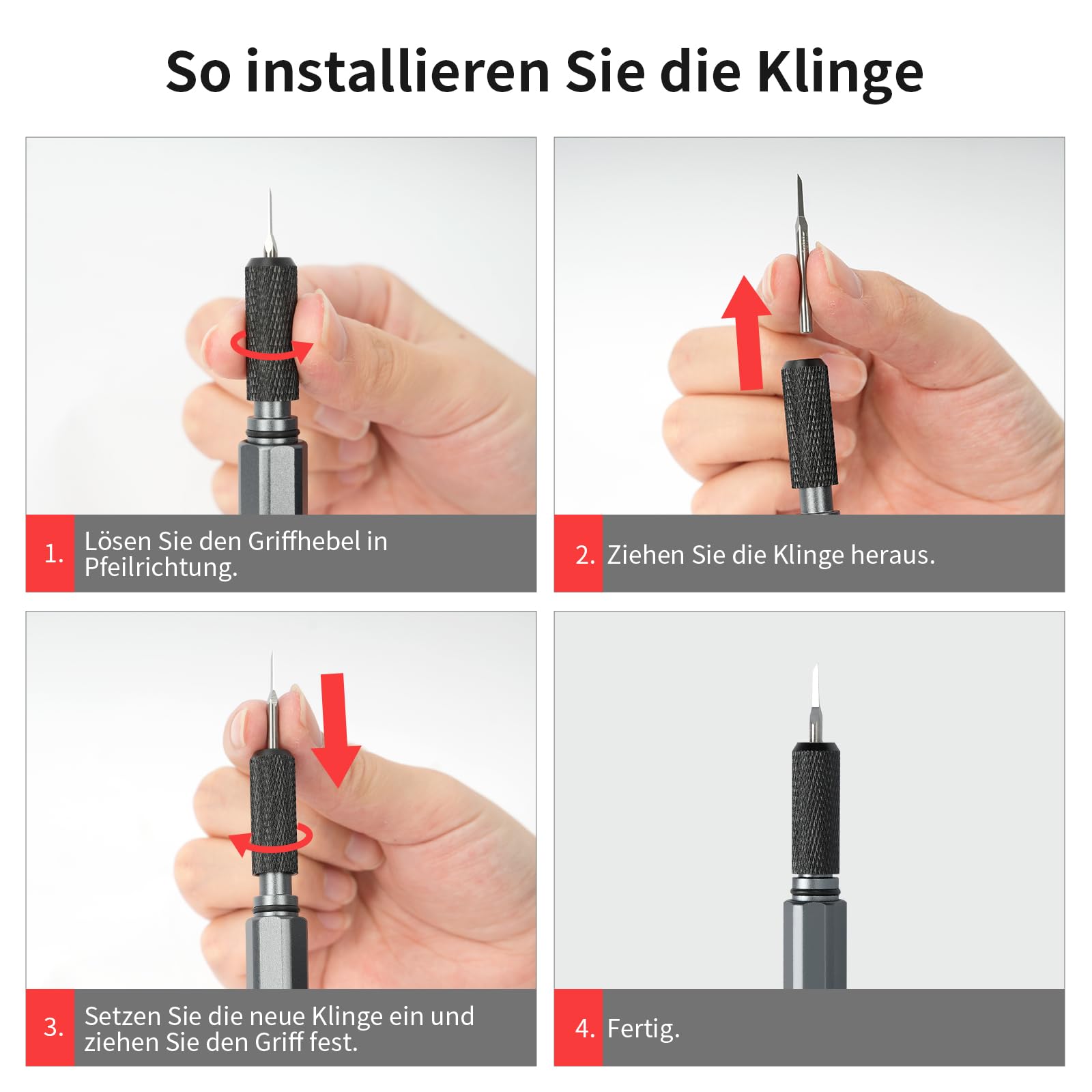 Modell Scriber, Line Scriber mit Wolframstahlklingen, Modell Scribing Tool für den Modellbau-Hobby, RG Scale Model, Gundam Model Kit, Kunststoff-Modelle, Harz GK geschnitzt (0,1 MM)