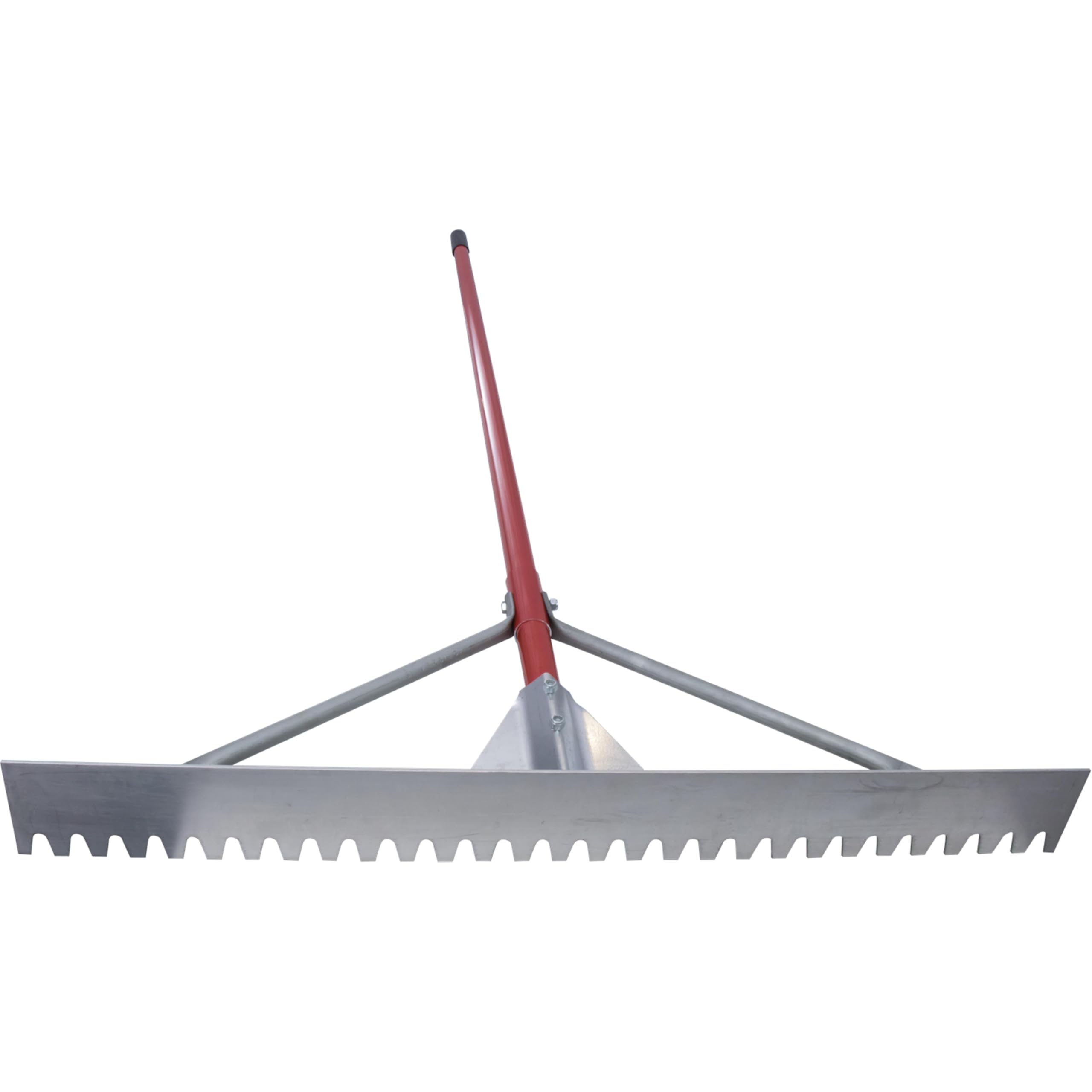 MARSHALLTOWN Braced Asphalt Lute Rake, Blunt 36 Inch Blade, 72 Inch Aluminum Handle, Made in The USA, RED700091