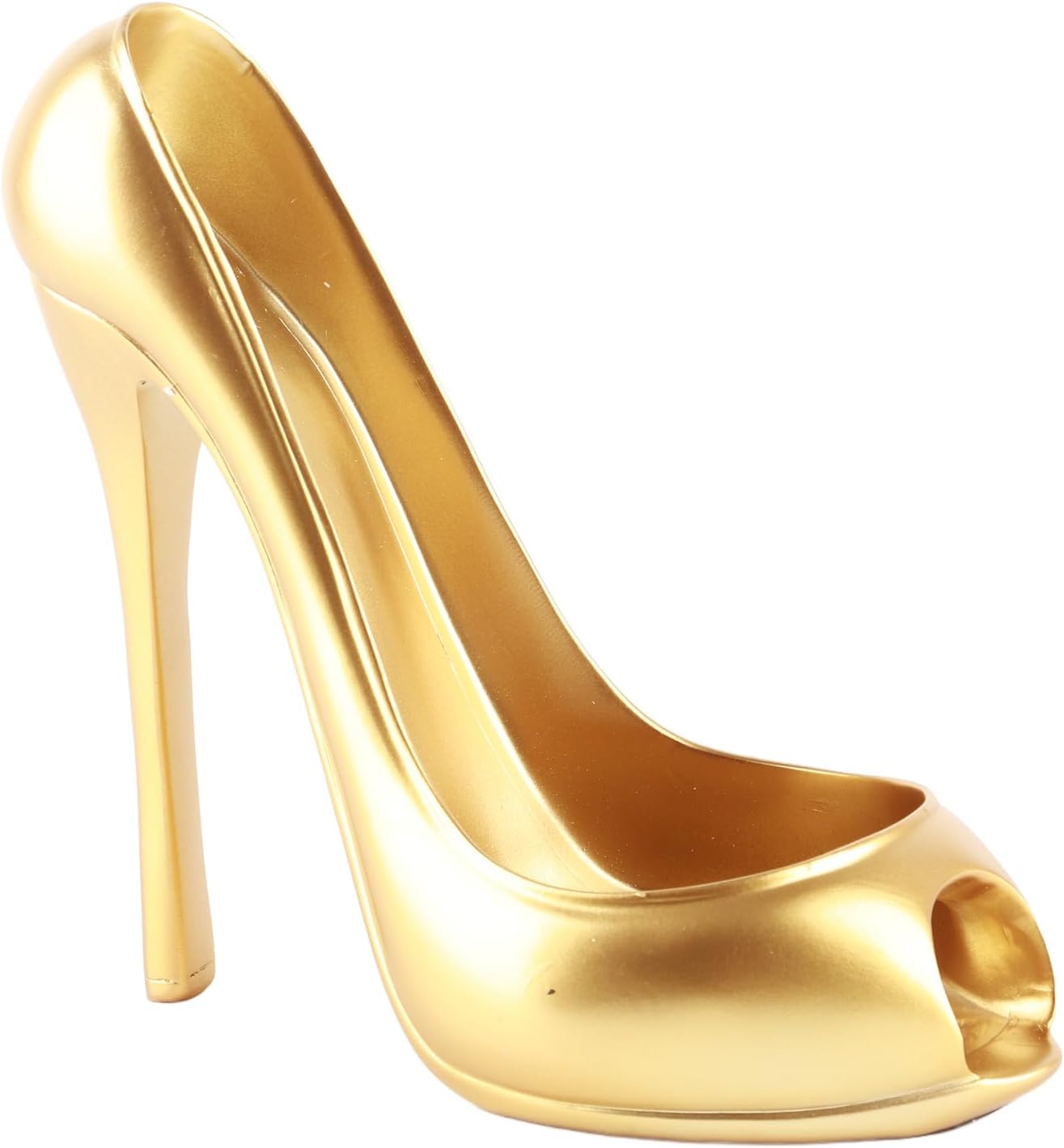 Innovative Wine Rack HighHeeled Shoe Shape Wine Bottle Display Holder Home Decoration Accessories (Gold)