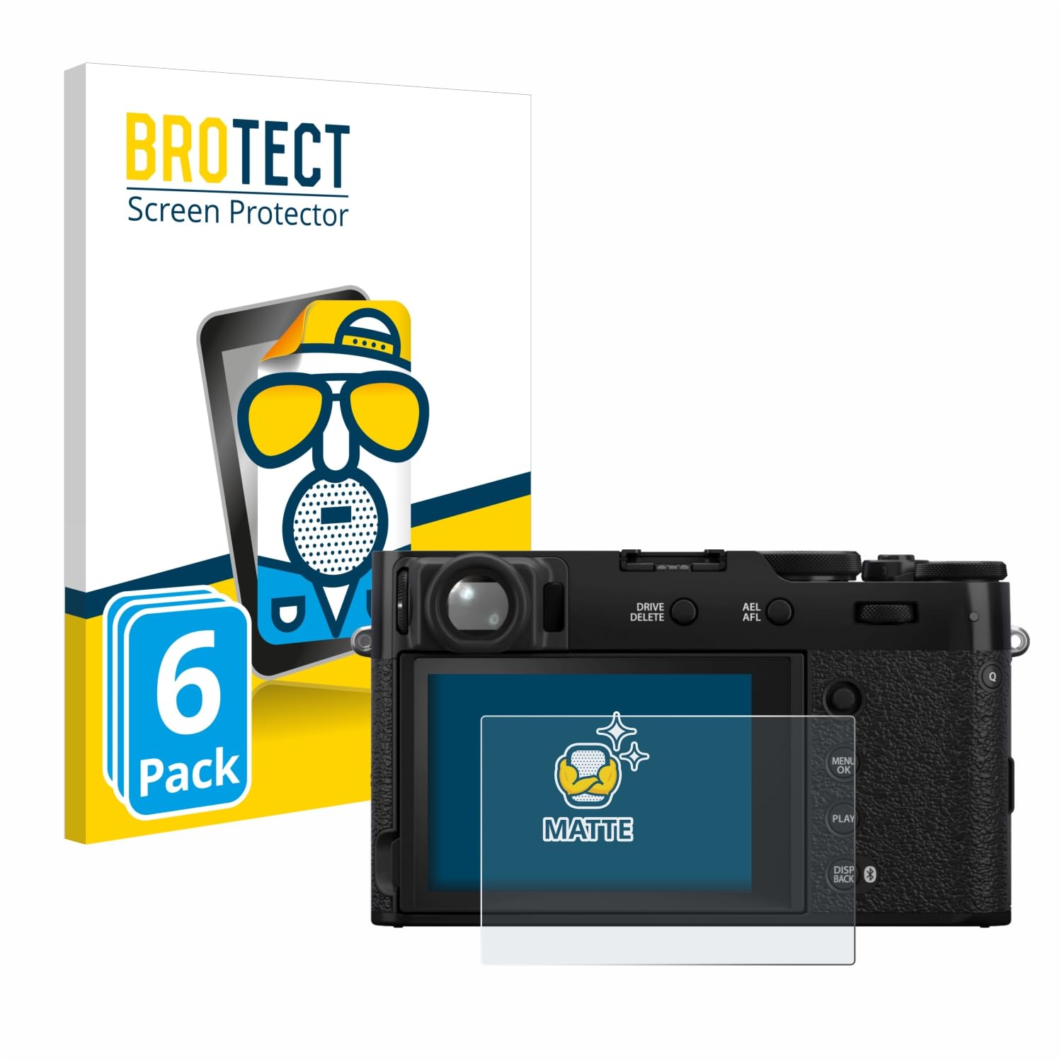 brotect 6-Pack Screen Protector Anti-Glare for Fujifilm X100VI Screen Protector Matte, Anti-Fingerprint Protection Film