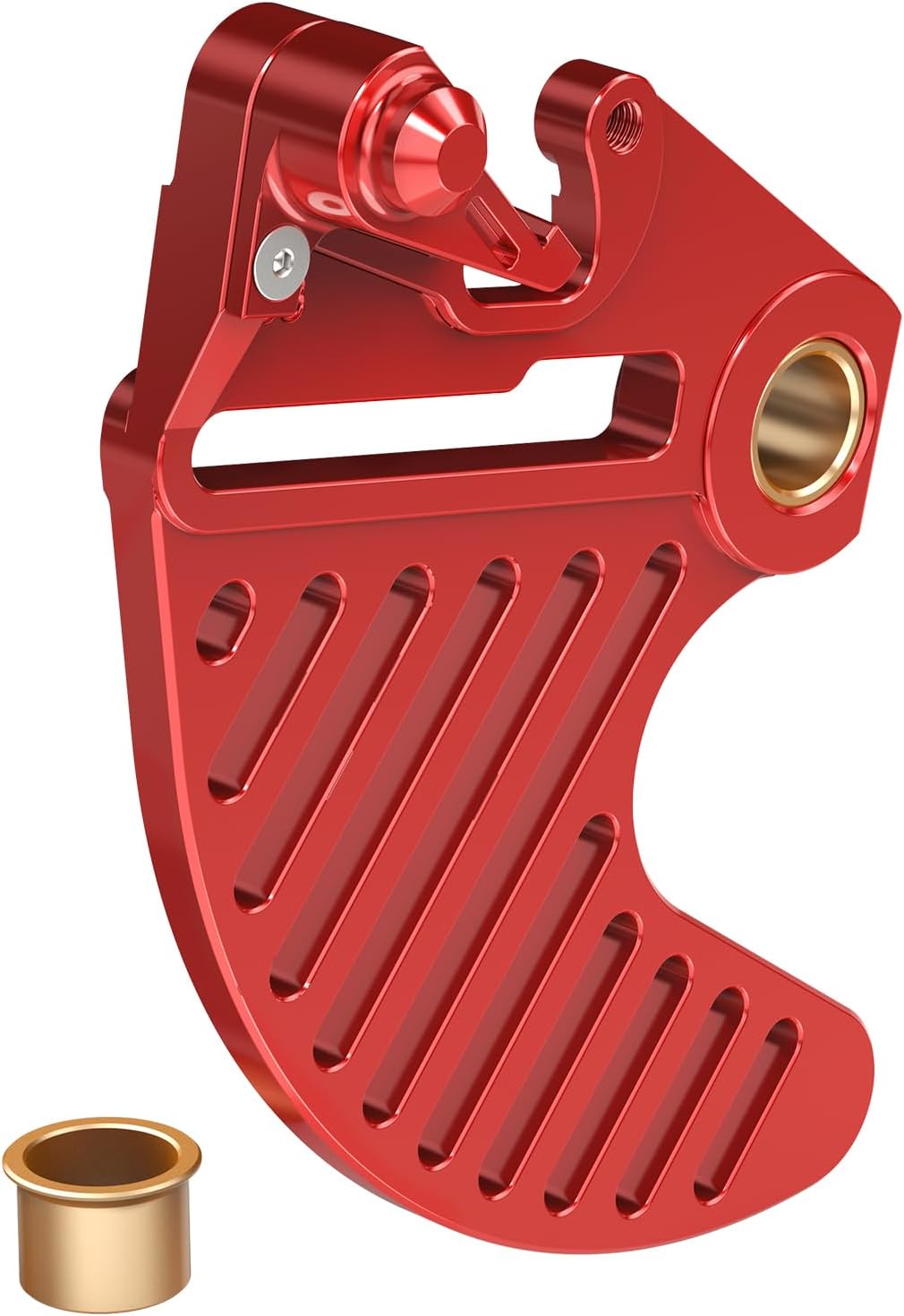 NICECNC Rear Brake Disc Guard Dirt Bike Compatible with GasGas EX MC 125-300 2021-2024 EX F MC F 250-450 2021-2024 EC EC F 250 300 350 2021-2024 Accessories, Red CNC 6061-T6 Aluminum