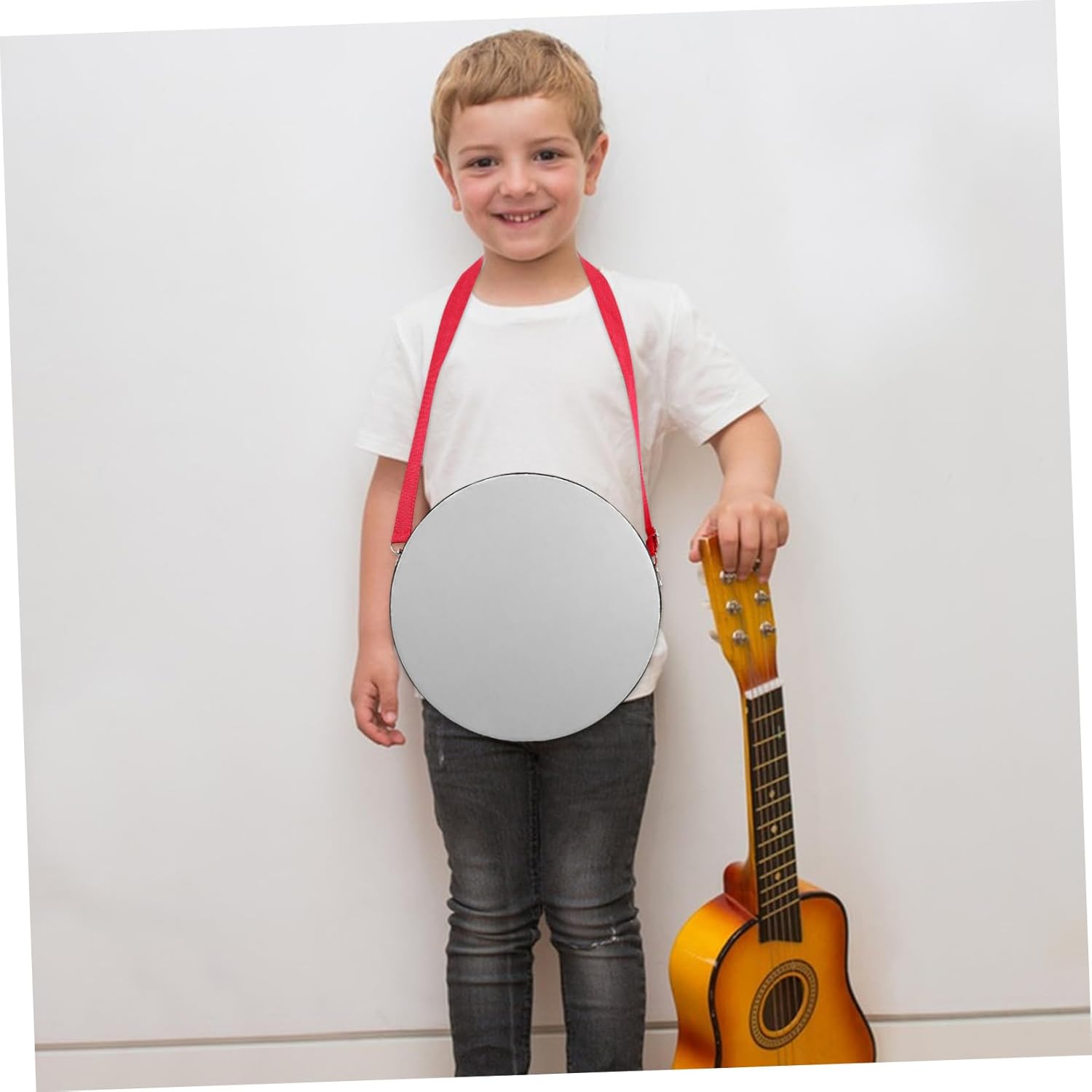 YARNOW 1 Set Marching Snare Drum Red Drum with Convenient Strap for Outdoor Activities and School Performances Enhances Rhythm Skills and Musical Exploration