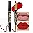 evpct 1Pcs Ruby Red Lip Liner and Lipstick Set Kit for Women Matte Lips Kit with Lip Liner Lip Stains Long Lasting Waterproof 24 Hour Lipstick and Lip Liners Combo Lipliners Pencil Set 14