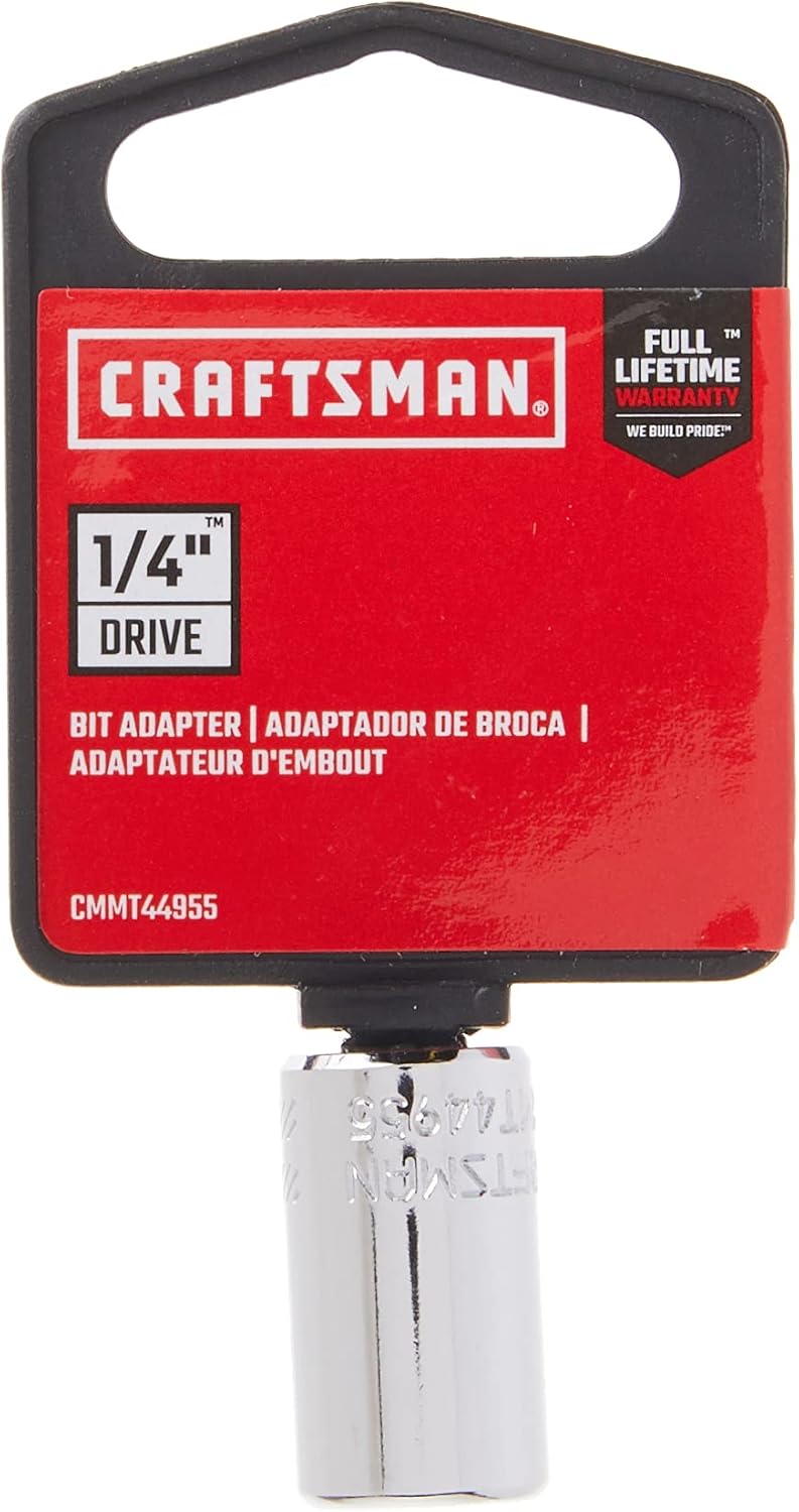 CRAFTSMAN Socket, 1/4-Inch Drive Bit Adapter (CMMT44955)