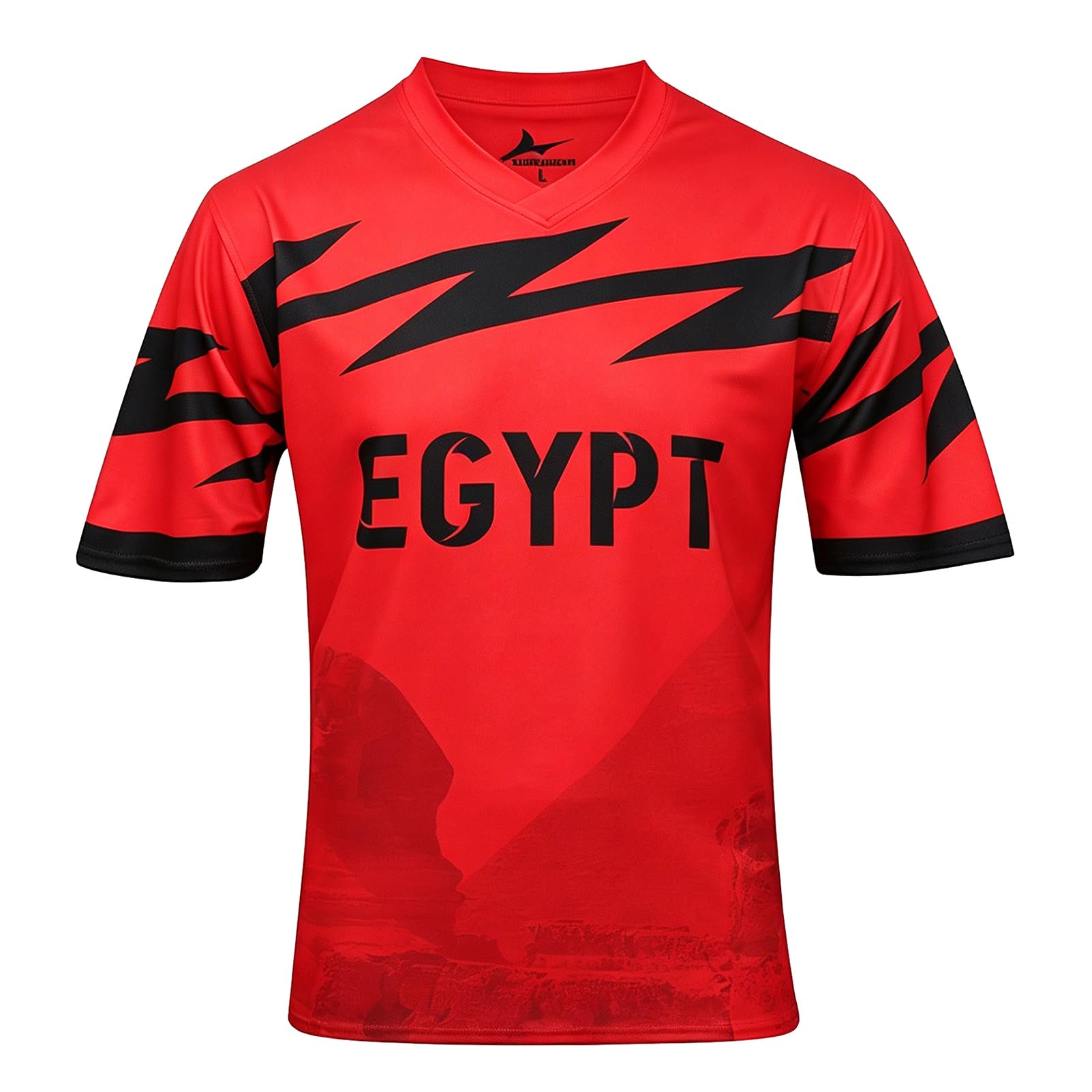 2026 Football Cup T Shirts Soccer Fans 48 National Teams Sport Casual National Flag Printing Cheer On Jersey Mens Womens Training Stretch Breathable Quick Dry Tee Shirt Egypt XXL — image 1