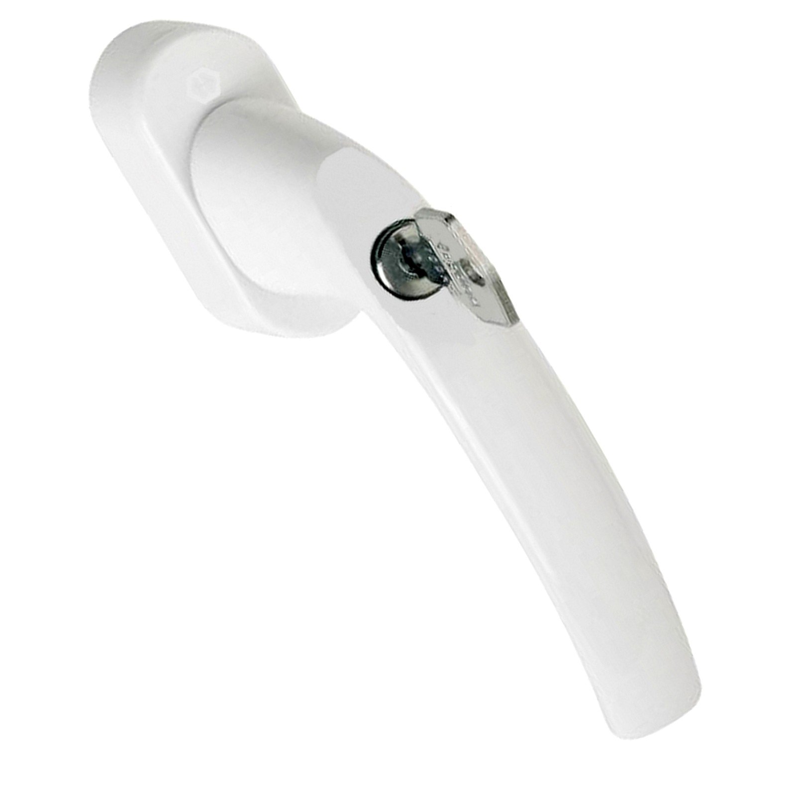 Hoppe Fenstergriff Stuttgart abschließbar + Secu100® 0600S-US952 100NM F9016 (Weiß)
