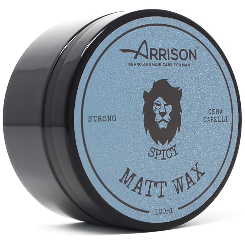 Immagine del prodotto ☆ARRISON☆ SPICY Pasta Cera Capelli Uomo Donna Made in Italy Professionale Tenuta Forte, Effetto Semi-Opaco, Non Unge e Non Lascia Residui, Gradevole Profumazione, 100ml