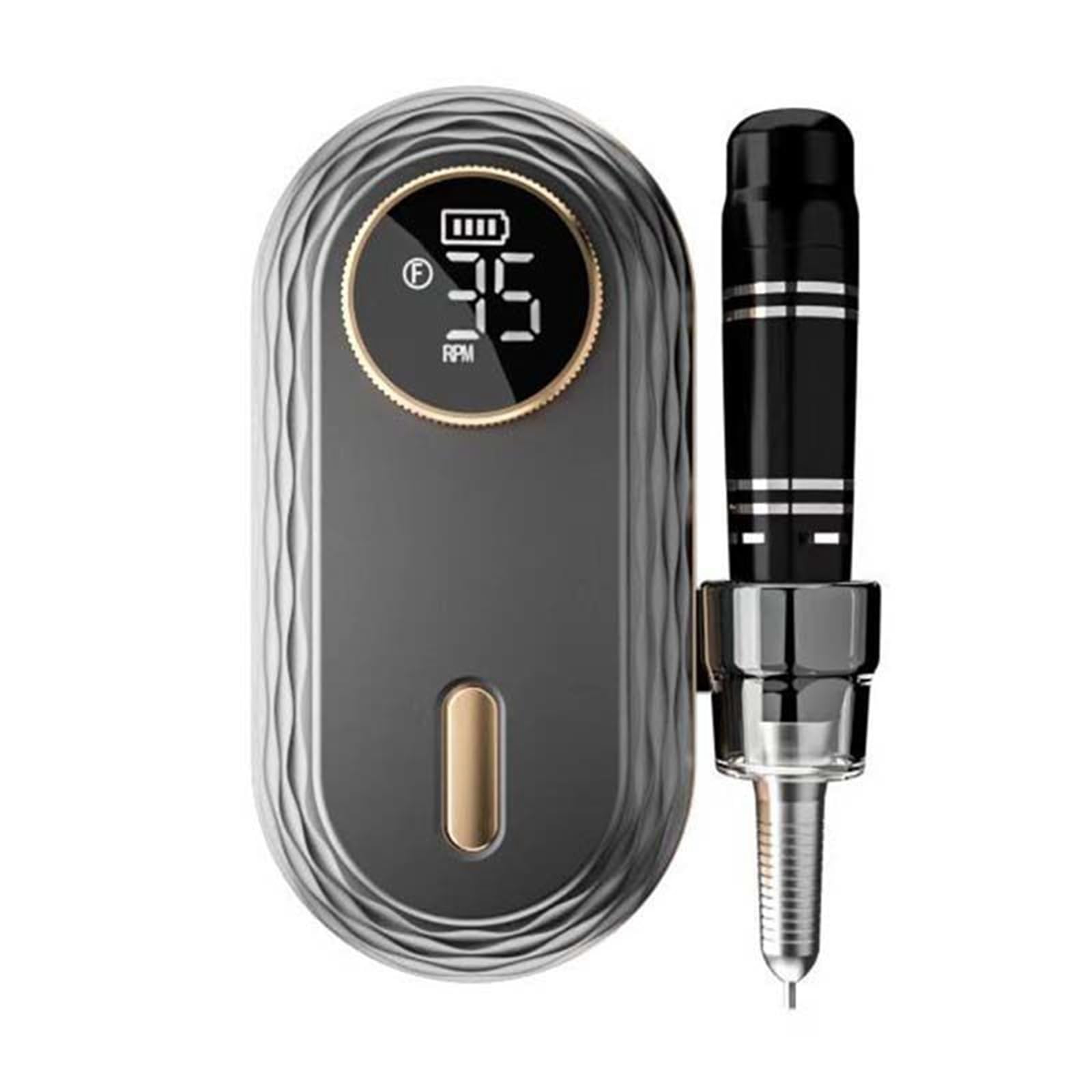 Taladro de uñas profesional, lima de uñas, dispositivo de pedicura con bajo nivel de ruido y vibración, kit de pedicura portátil, taladro de uñas portátil, lima de uñas eléctrica profesional