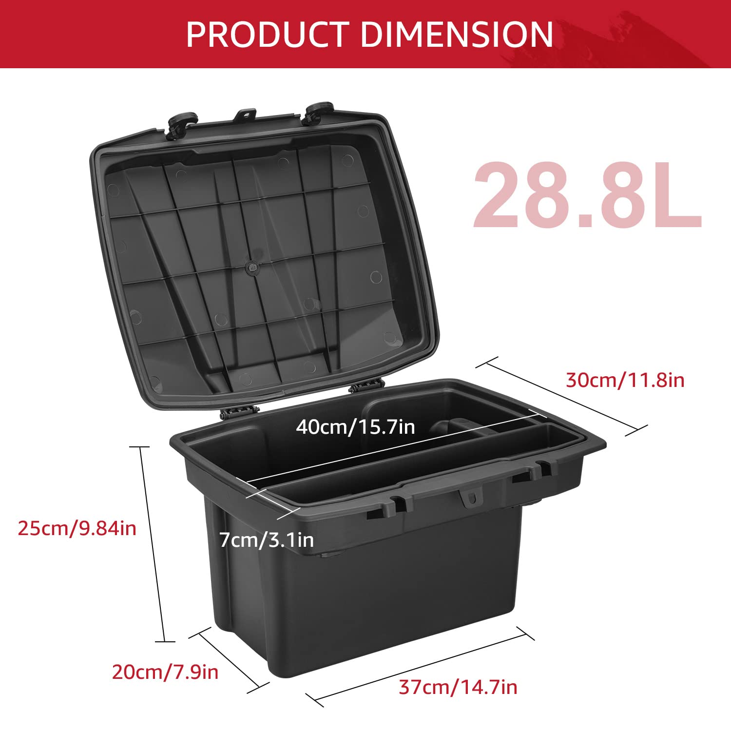 HAKA TOUGH Caja de almacenamiento Defender HD8 HD10 Bed Tool Storage Box OEM nuevo #715003028