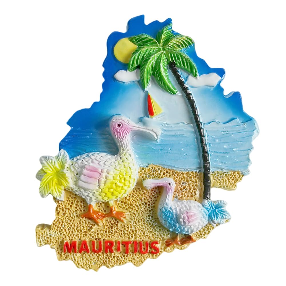 Mauritius magnes na lodówkę pamiątka podróż dekoracja na lodówkę magnetyczna naklejka 3D rzemiosło