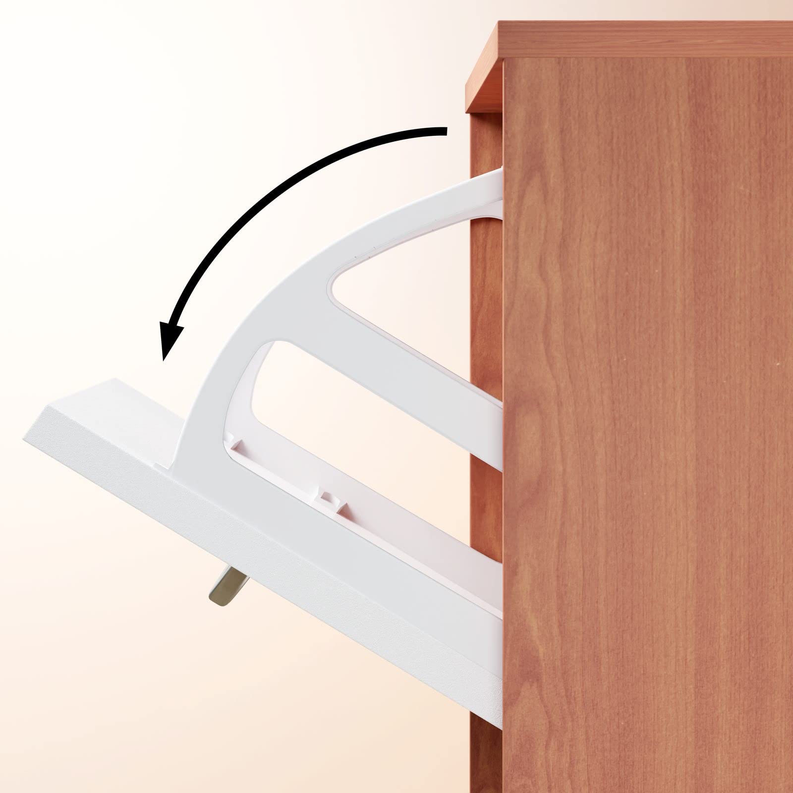 Casaria Scarpiera Mobile per Scarpe Legno Faggio 3 Scompartimenti 115x60x24 cm Scaffale Salvaspazio
