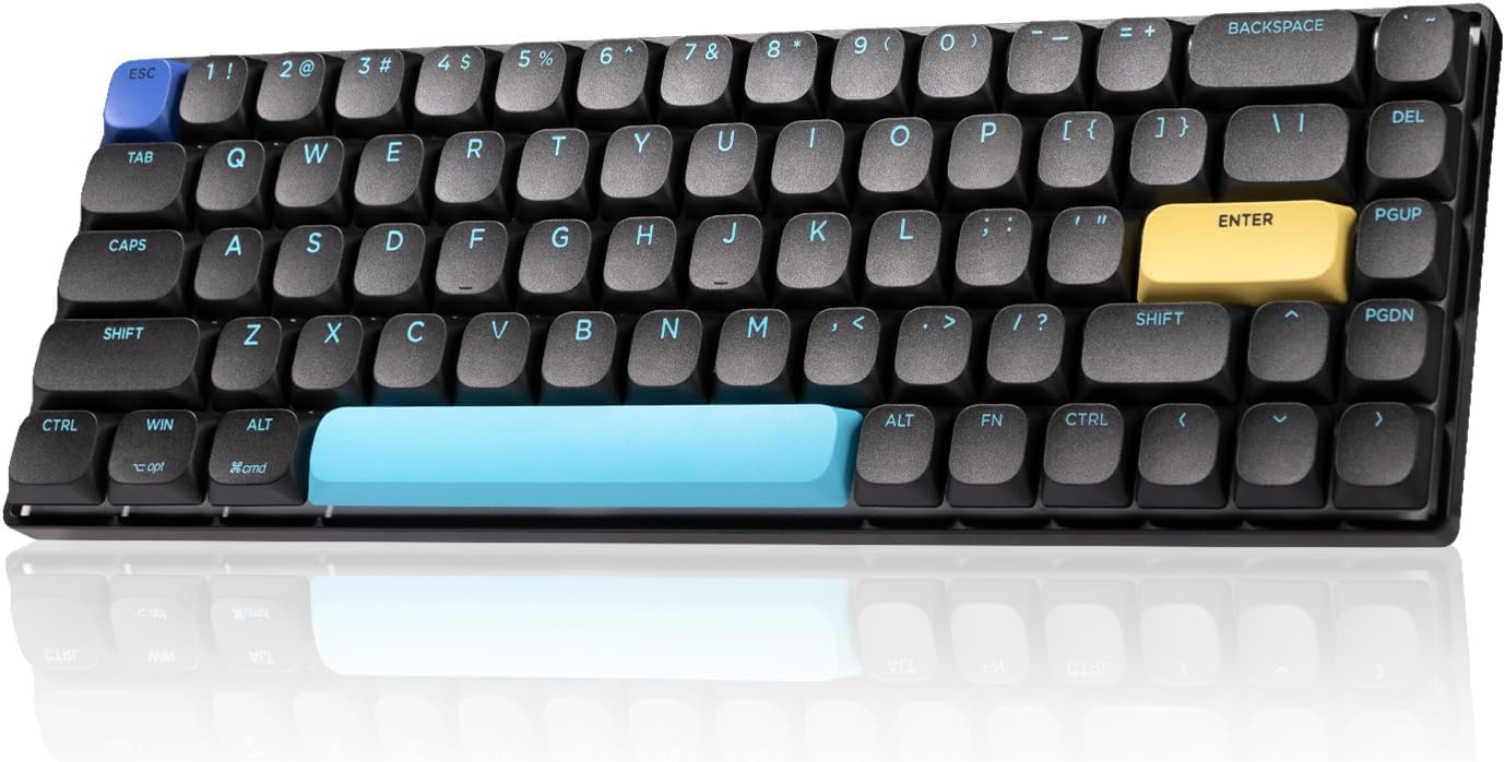Ninjadog Varna Blade - Low Profile Mechanical Keyboard, Multi Devices(Upto 5), Wired/2.4G USB/Bluetooth, Compact, Rechargeable, Win/Mac, Tablet, Smartphone, Laptop Compatible (Black, Blue Switch)-image-13