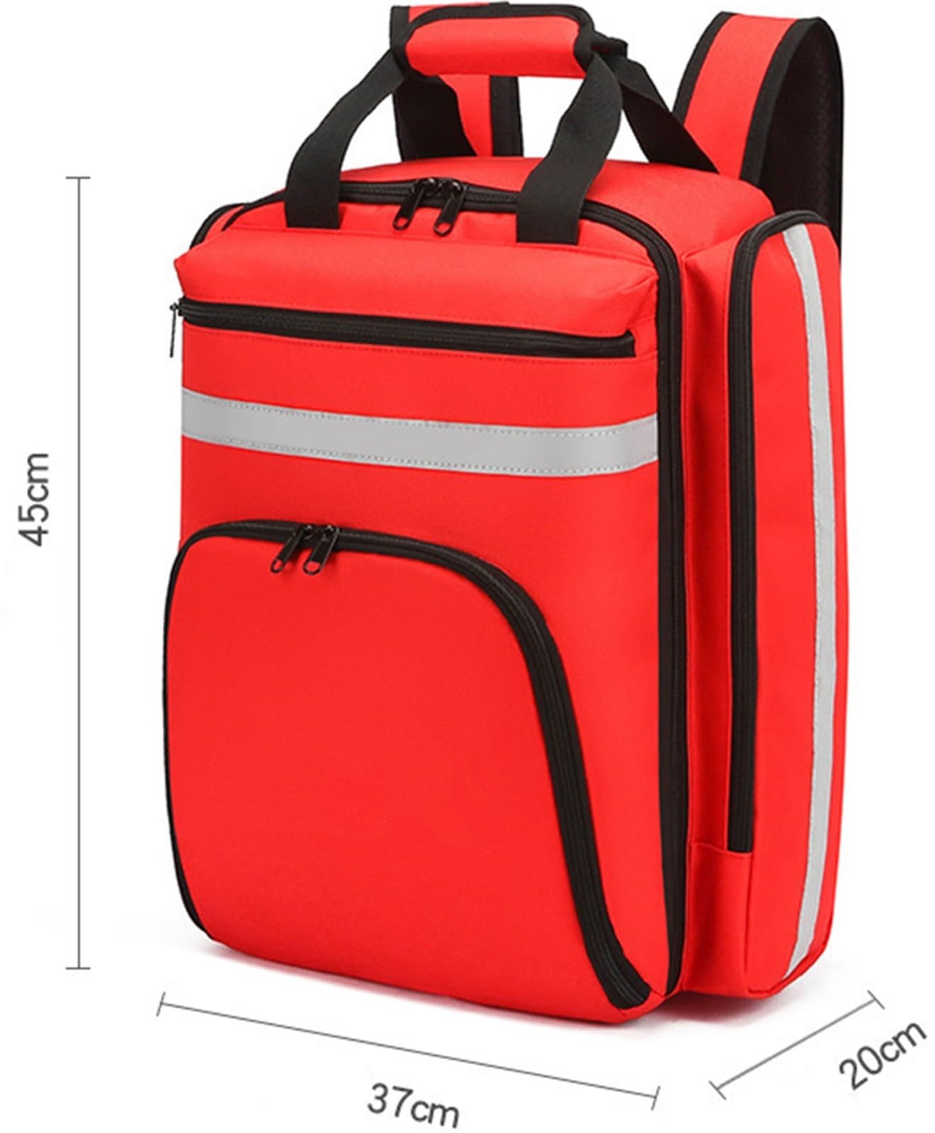 REHOOF Mochila Médica De Emergencia Casa, Bolsa De Trauma De Primeros Auxilios con Reflectante, Impermeable Y De Gran Capacidad, Bolsa Vacía De Primeros Auxilios para Senderismo Viajes Excursiones B