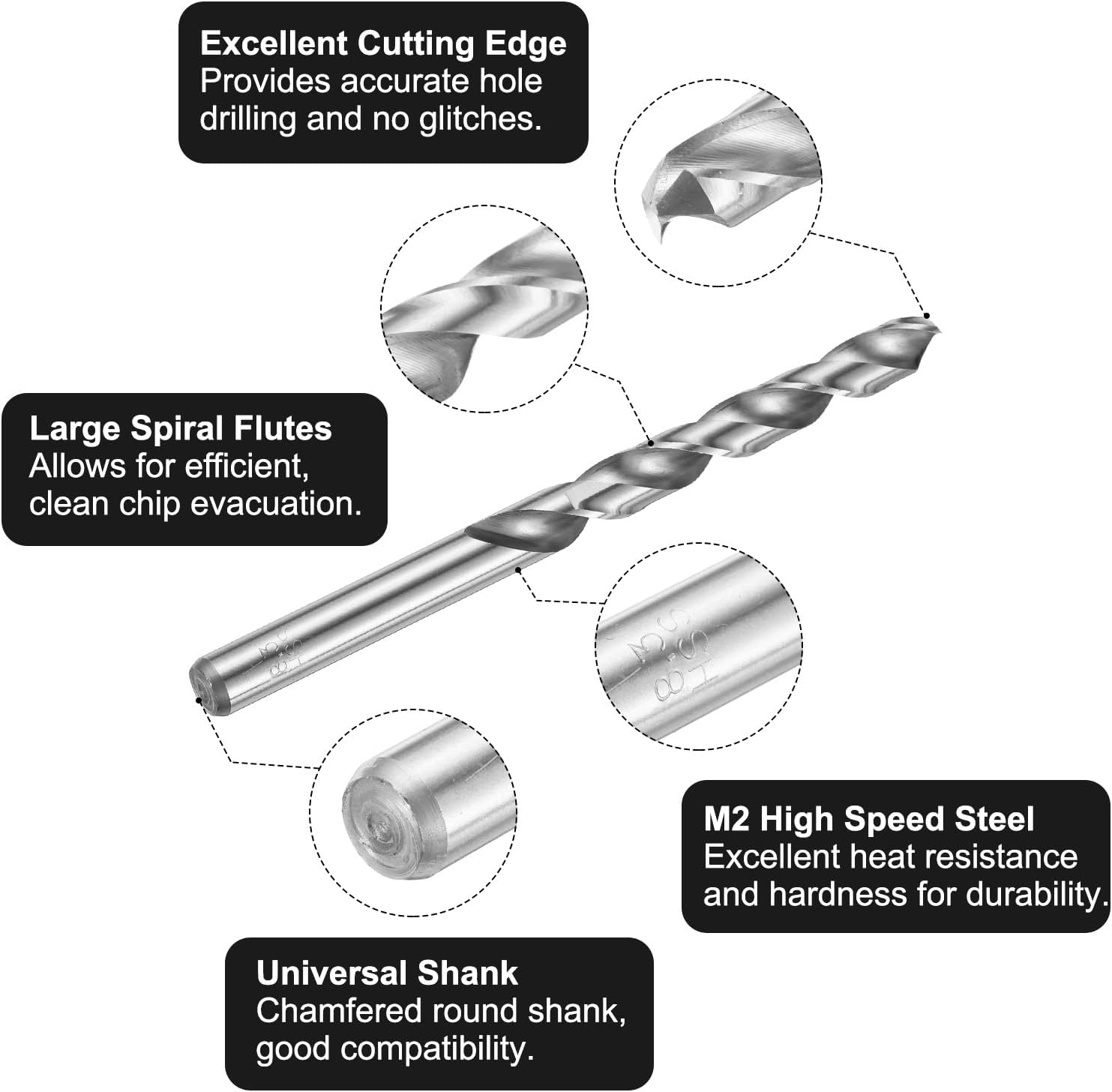 uxcell Tap & Drill Bit Set, 1pcs 1/8-27 NPT Straight Flute Thread Taps and 1pcs 8.3mm Twist Drill Bits, HSS6542 Screw Tapping Threading Tools