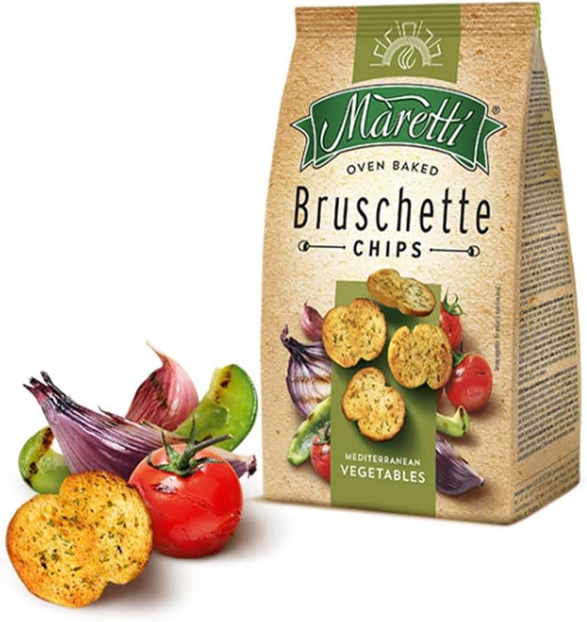 Maretti Mediterranean Bruschette Chips 5 oz (Pack of 12)