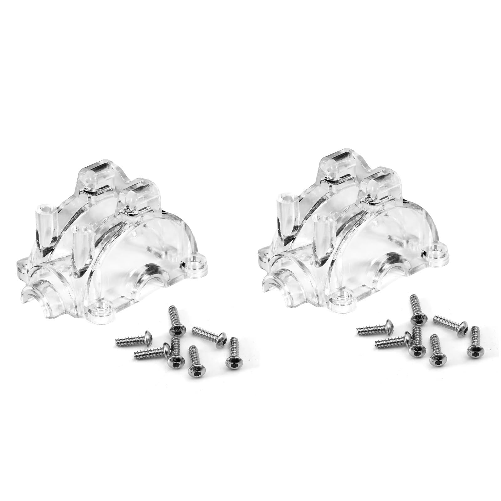 Accesorios coches RC per Tamiya per TT02 1/10 rc Car Upgrade Modifica Ricambi Accessori Alloggiamento del Cambio Plastica(2pcs)