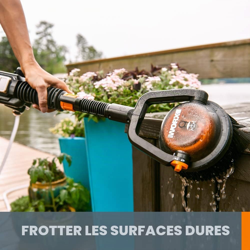WORX Hydroshot Deluxe WA4072 kit d'accessoires de Nettoyage