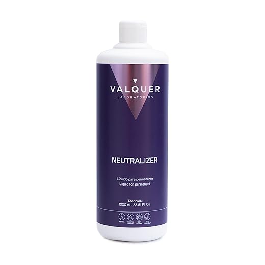 Válquer Profesional Neutralizante para Permanente. Riza el cabello más díficil de forma permanente. Cosmético para el profesional de peluquería - 1000 Ml