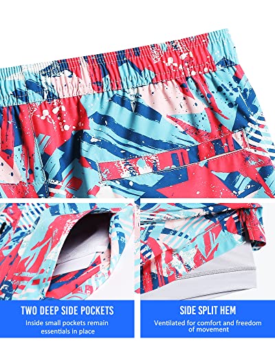 Image of maamgic Mens 5 inch Gym Running Shorts for Men 2 in 1 Quick Dry Workout Athletic Shorts