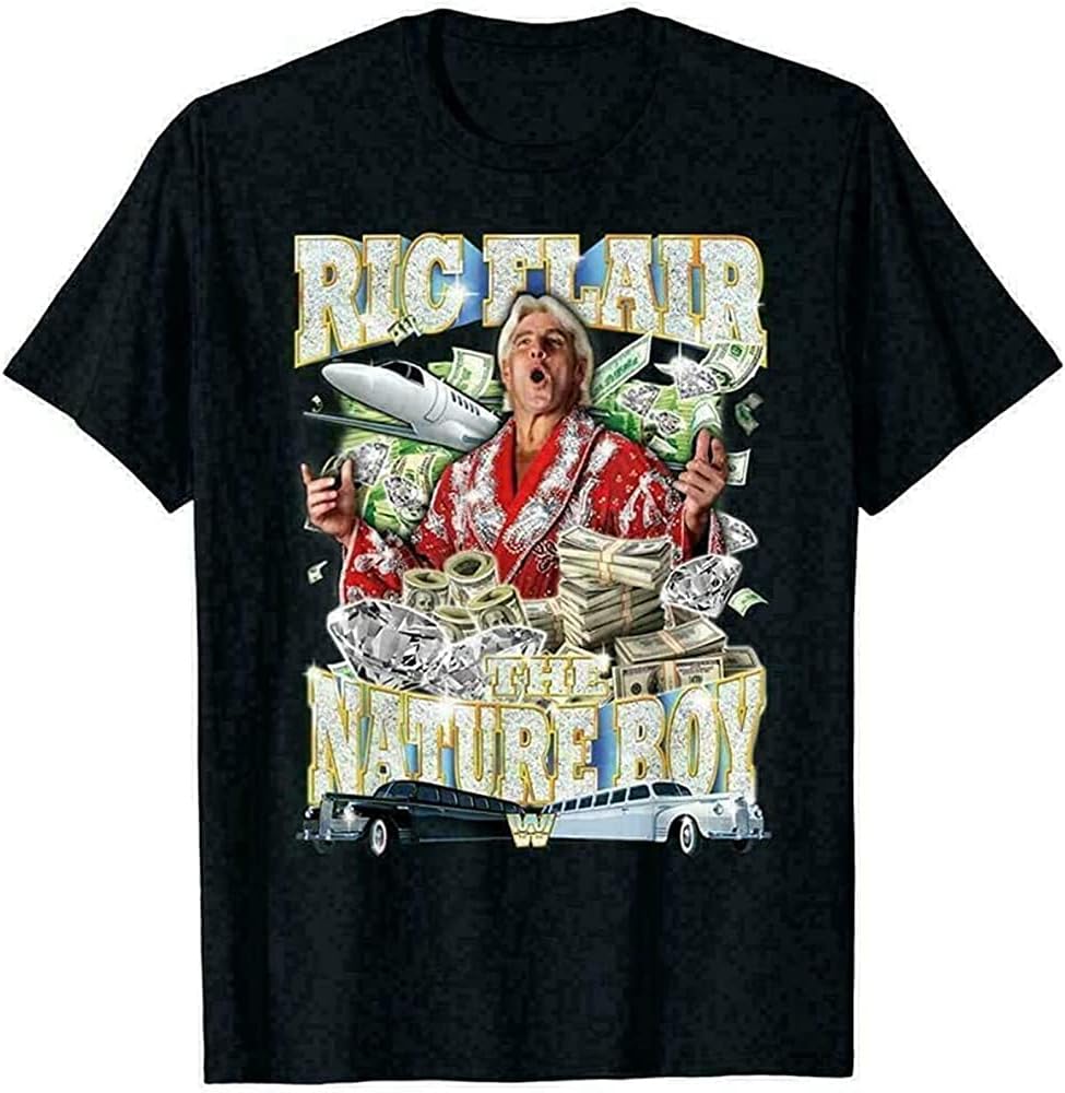 RIC Flair The Nature Boy Reprint Black Men T-Shirt