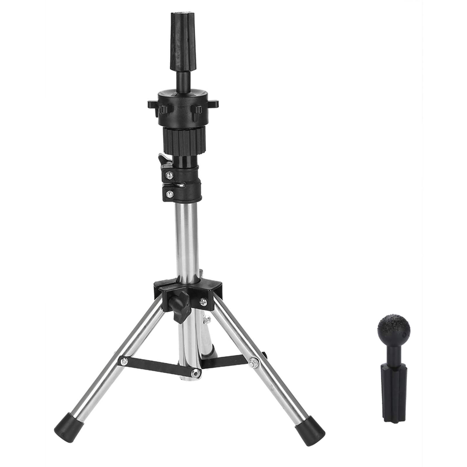 Parrucca Testa Stand, Regolabile Acconciatura treppiede Regolabile Professionale in plastica Parrucca Display Parrucca Capelli Cappello treppiede Stehen Capelli Halter Dummy Testa per Parrucchiere