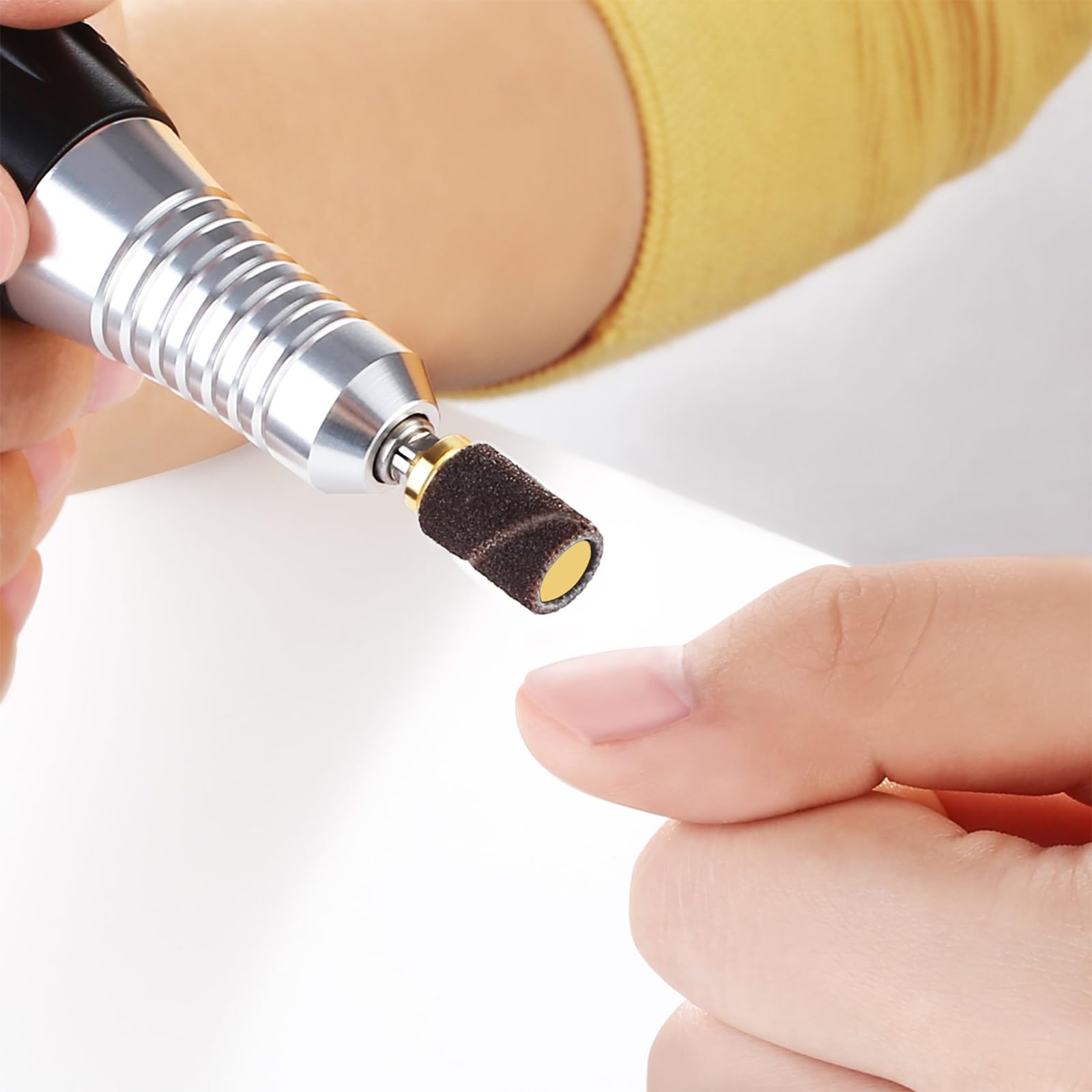 100 × Bandas Abrasivas Para Torno de Uñas Papel de Lija Para Manicura y Pedicura