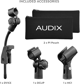 AUDIX KSCOMX Kick, Snare Combo with New D6X, I5 & DVICE