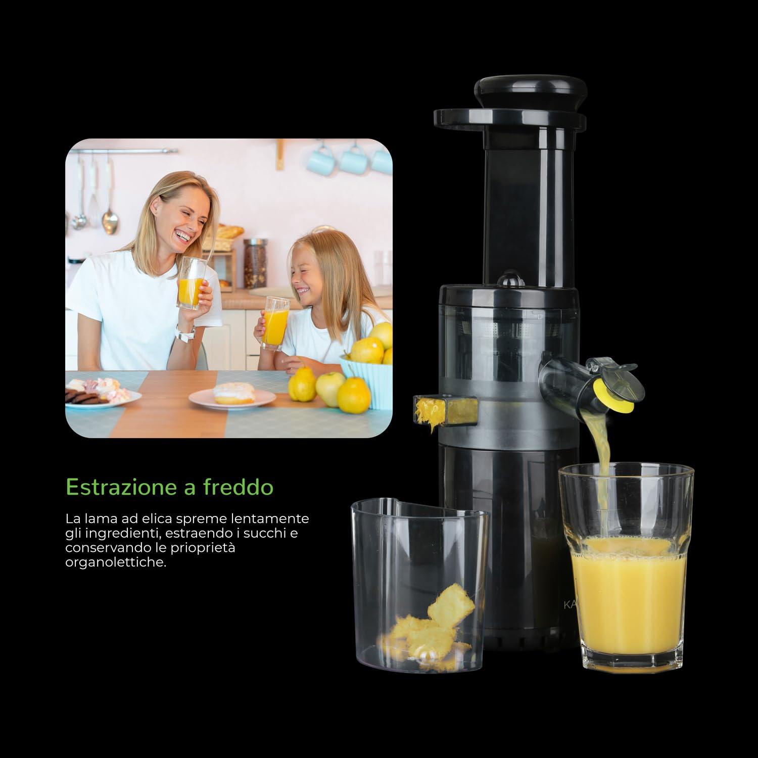KASANOVA Estrattore a freddo 80 W slim nero