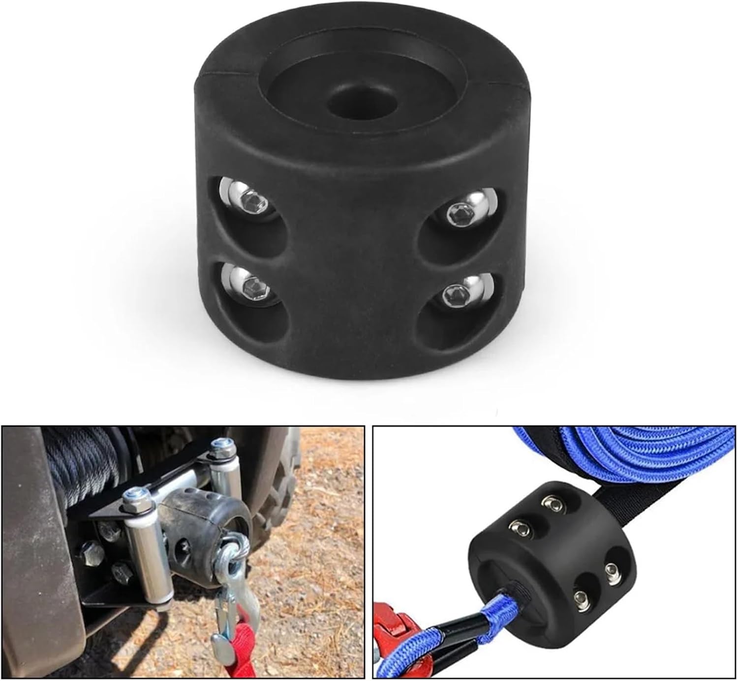 Winch Cable Stopper Winch Stopper for Cable.Truck UTV ATV Rubber Winch Cable Stopper,Protects Towing Hook,Cable Line from Wear or Damage. for Synthetic Winch Rope