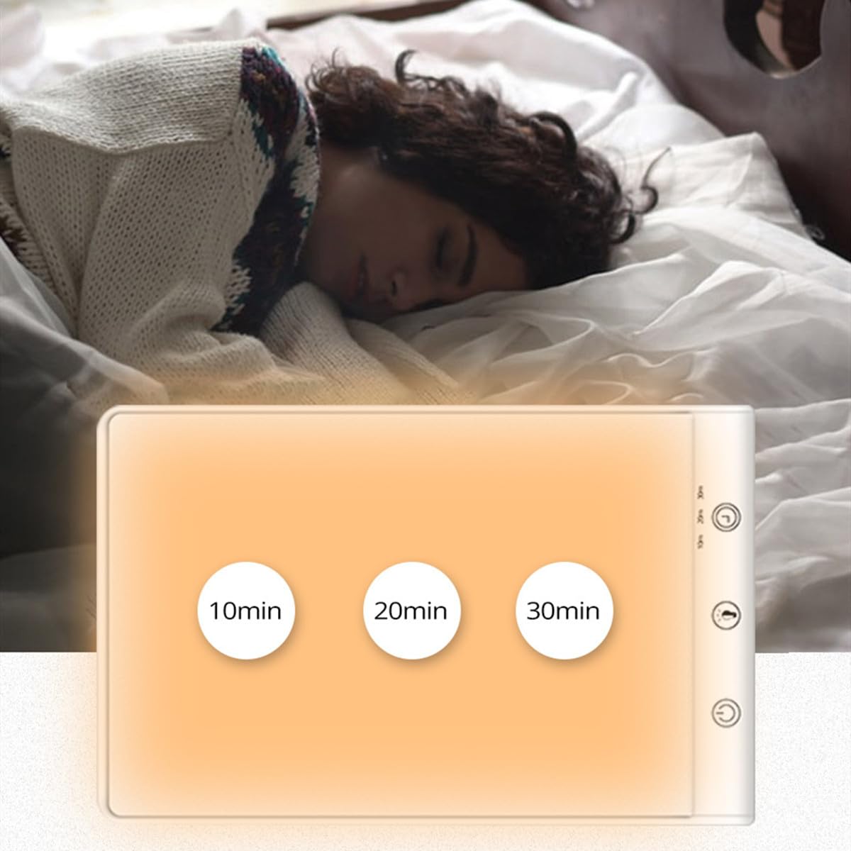 Lampe de photothérapie SAD à intensité variable pour photothérapie - Lumière d'ambiance LED - Lumière du soleil bionique - Soulevez l'humeur triste avec minuterie tactile USB