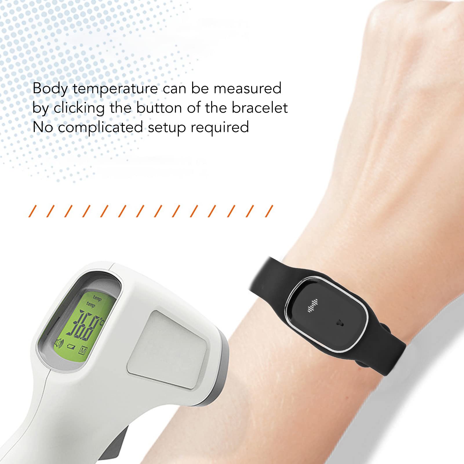 Gonetre Bracciale Repellente per Zanzare, Bande di Zanzare Elettronica Sonora, Braccialetto Repellente per Insetti, Orologio Repellente USB Ricarica Orologio da Polso Repellente (Nero)