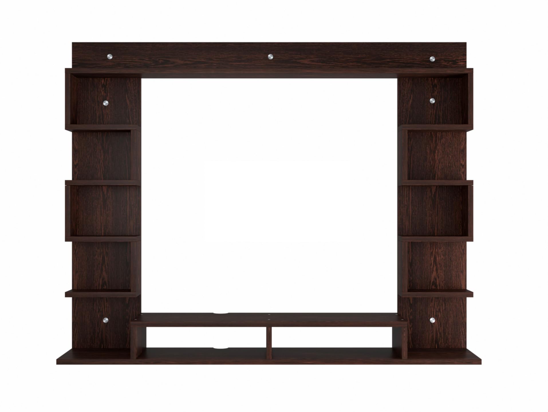 ERAWUD HEXAA Engineered Wood TV Entertainment Unit Set Top Box Stand | TV Cabinet for Living Room with Wall Shelf Display Rack, Wall Mounted TV Unit - Ideal for Upto Size 43 (Wenge)-image-47