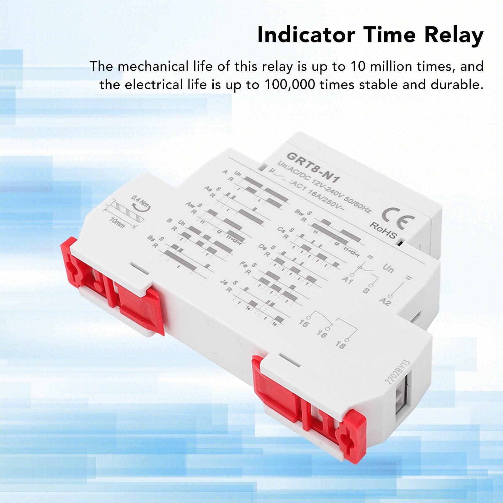 Digitales Zeitrelais 12V-240V - 20 Funktionen 0,1s-99 Tage