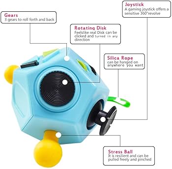 Amazon.co.jp: UOOEFUN 12面キューブおもちゃ フィジェットトイ