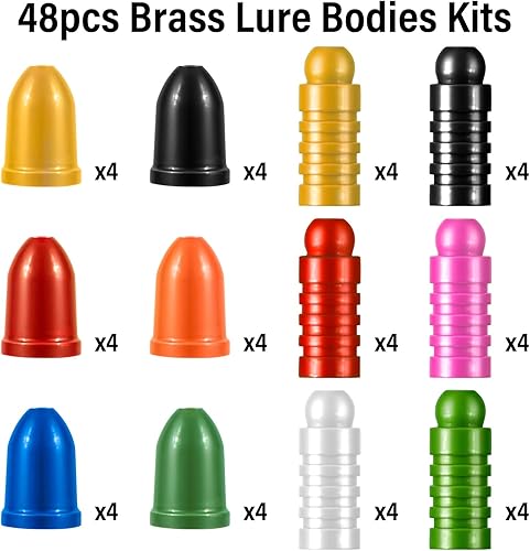 Miniatura 2 de Dr.Fish Latón Pesca Spinner Señuelo Cuerpos Pesas Sinker Pesas Spinnerbait Fabricación Materiales Slip Sinker Bullet Sinkers Inline Spinners