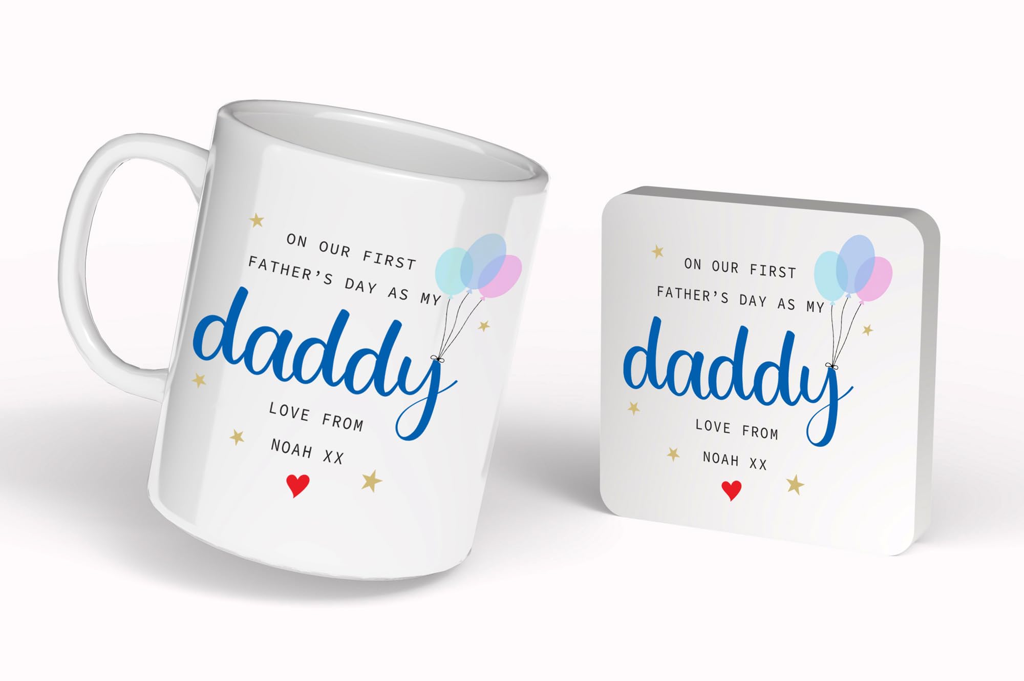 Star Online Personalised Gift for Dad Mug Fathers Day Custom Photo 11oz Ceramic Coffee Cup Best Dada Ever Daddy Birthday Presents Dishwasher Safe (1st Time Daddy)