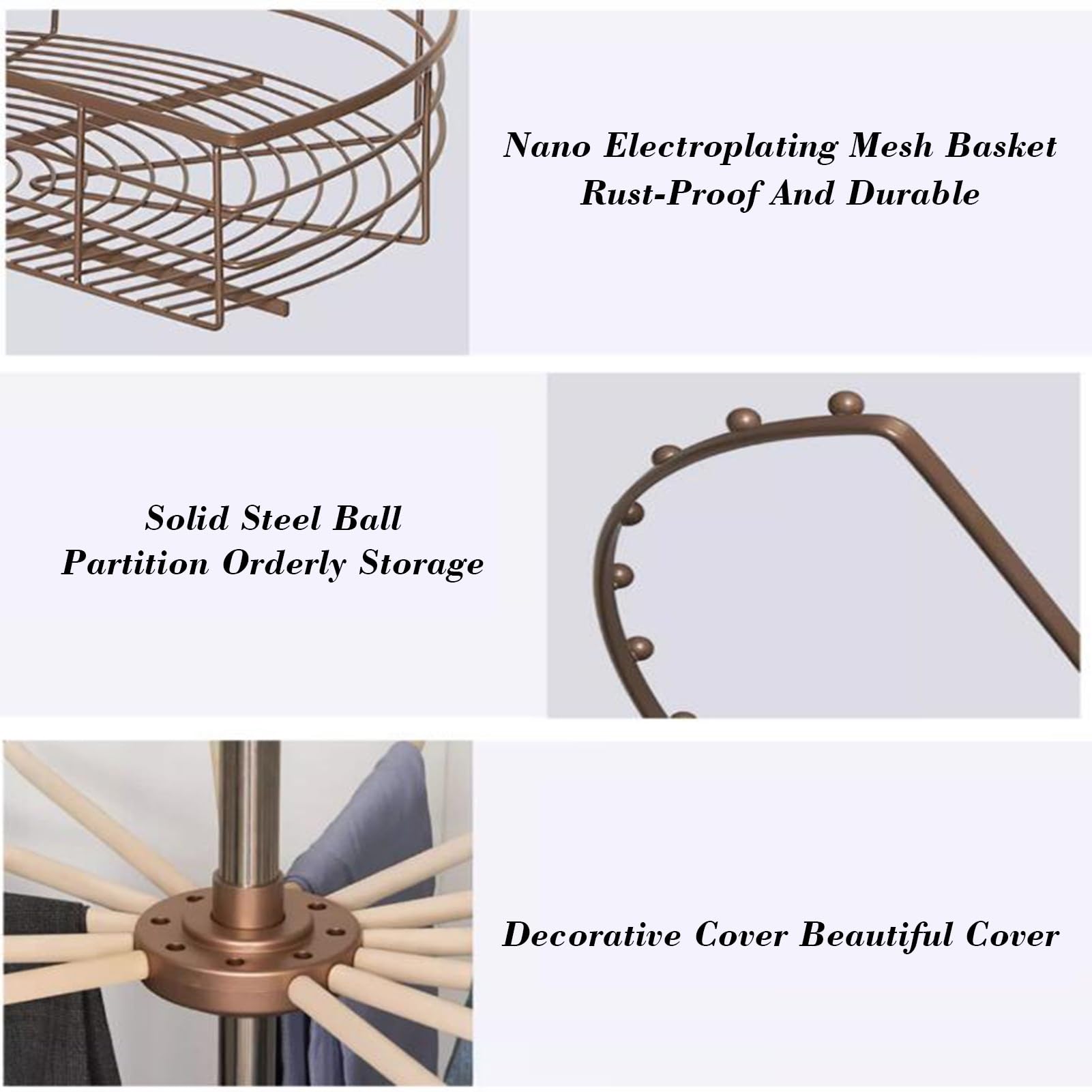 Percha portátil giratoria de 360°, resistente para pantalones, carga de 60 kg para organizar el dormitorio y la sala de estar