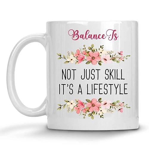 Miniatura 1 de Slackline-activity Gift, Ideal for Grandparents' Anniversary - Heartbeat Shape Slackline, Men Outdoor Activity Design on 11 Oz White Ceramic Coffee