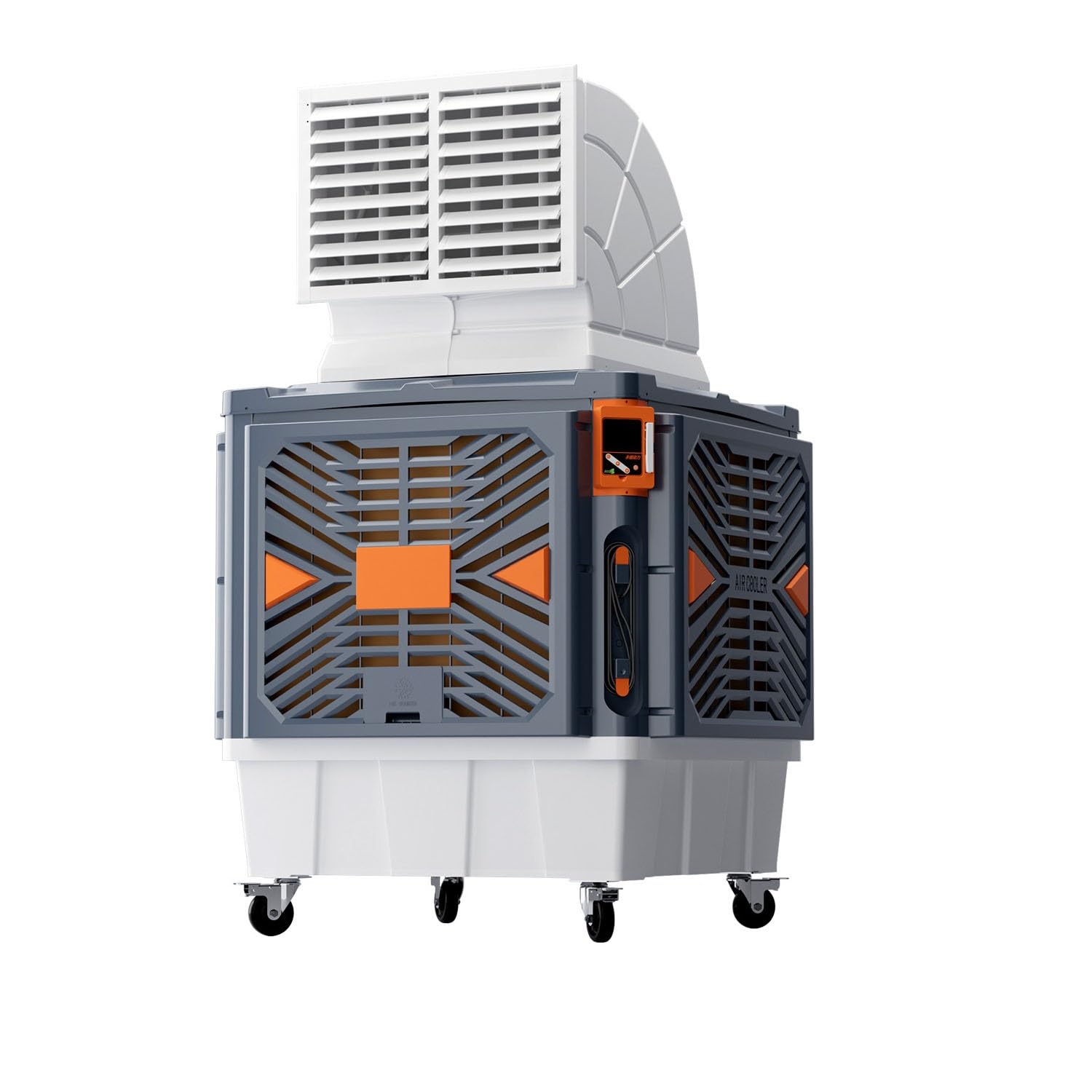 Evaporative Air Cooler Industrial Grade Movable Cooler High Airflow Water Cooling Fan