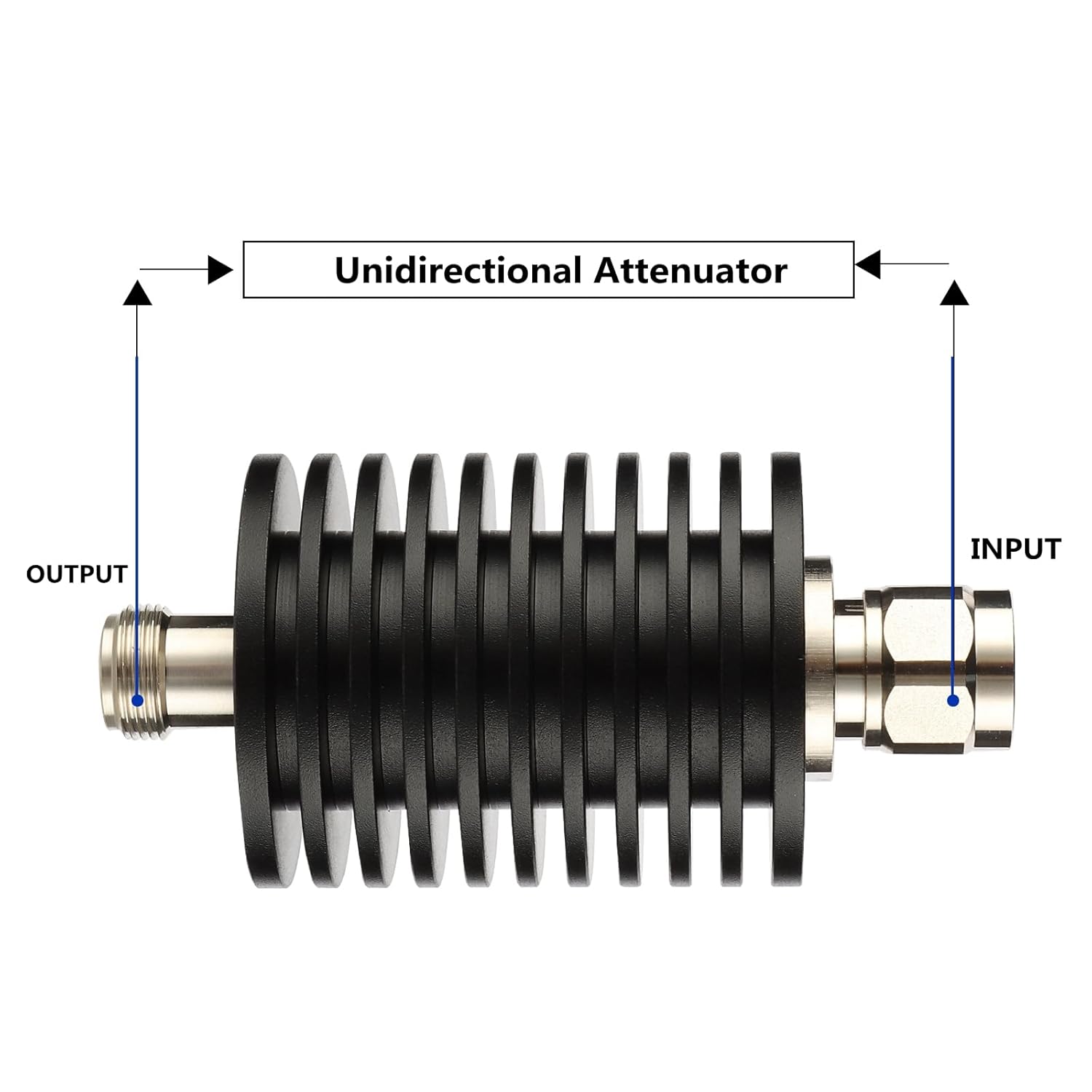 50Watt N Connector Attenuator DC to 3GHz 50 Ohm (30dB)