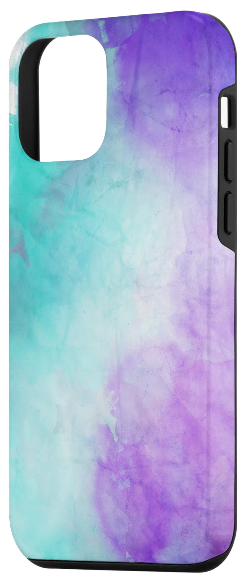 iPhone 12 mini Turquoise Purple Clouds Gradient Case - Image 2