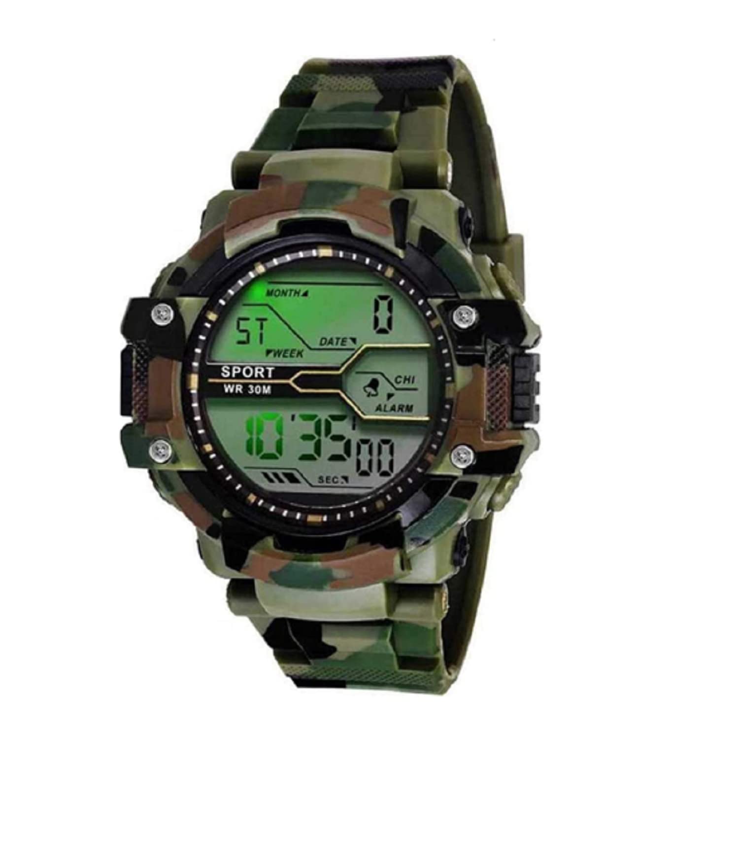 VIN® Mens Army Color Shockproof Waterproof Sports Multifunctional Watch (B0BB74JNQ4) Amazon Price History, Amazon Price Tracker