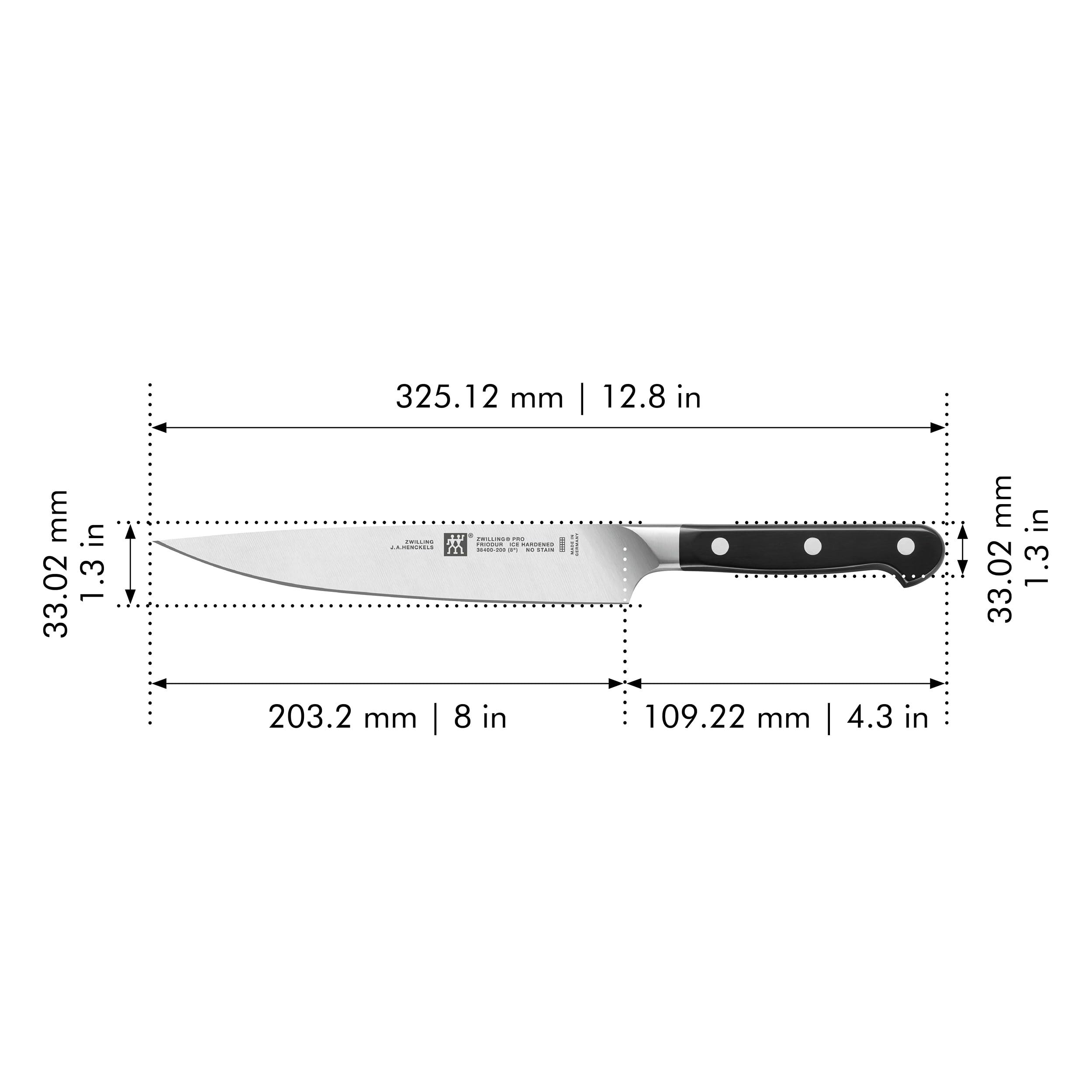 ZWILLING Pro 8-inch Razor-Sharp German Carving Knife, Made in Company-Owned German Factory with Special Formula Steel perfected for almost 300 Years, Dishwasher Safe — Amazon image 3
