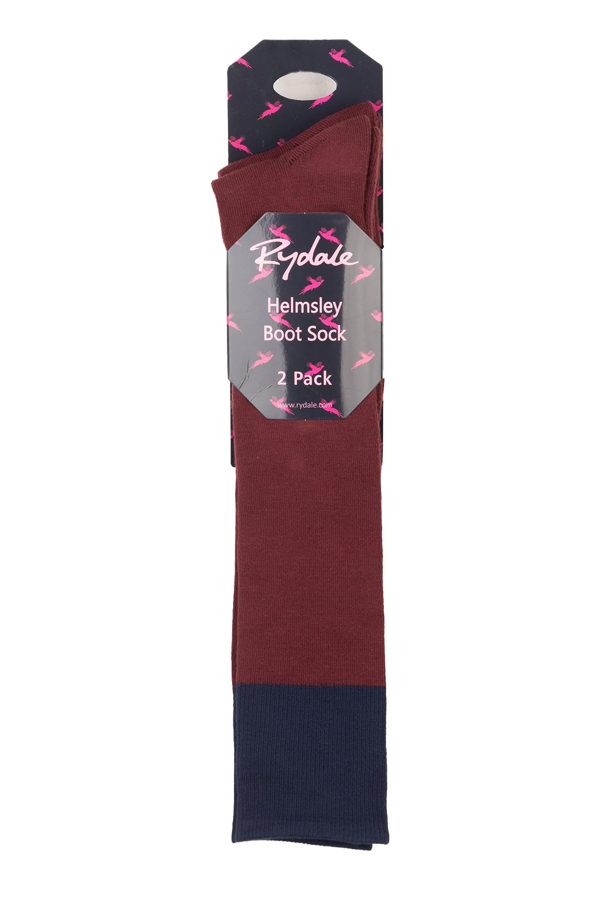 Rydale Ladies Tall Boot Socks Womens Winter Accessories Knee Length Sock (UK, Alpha, One Size, Regular, Regular, Burgundy)