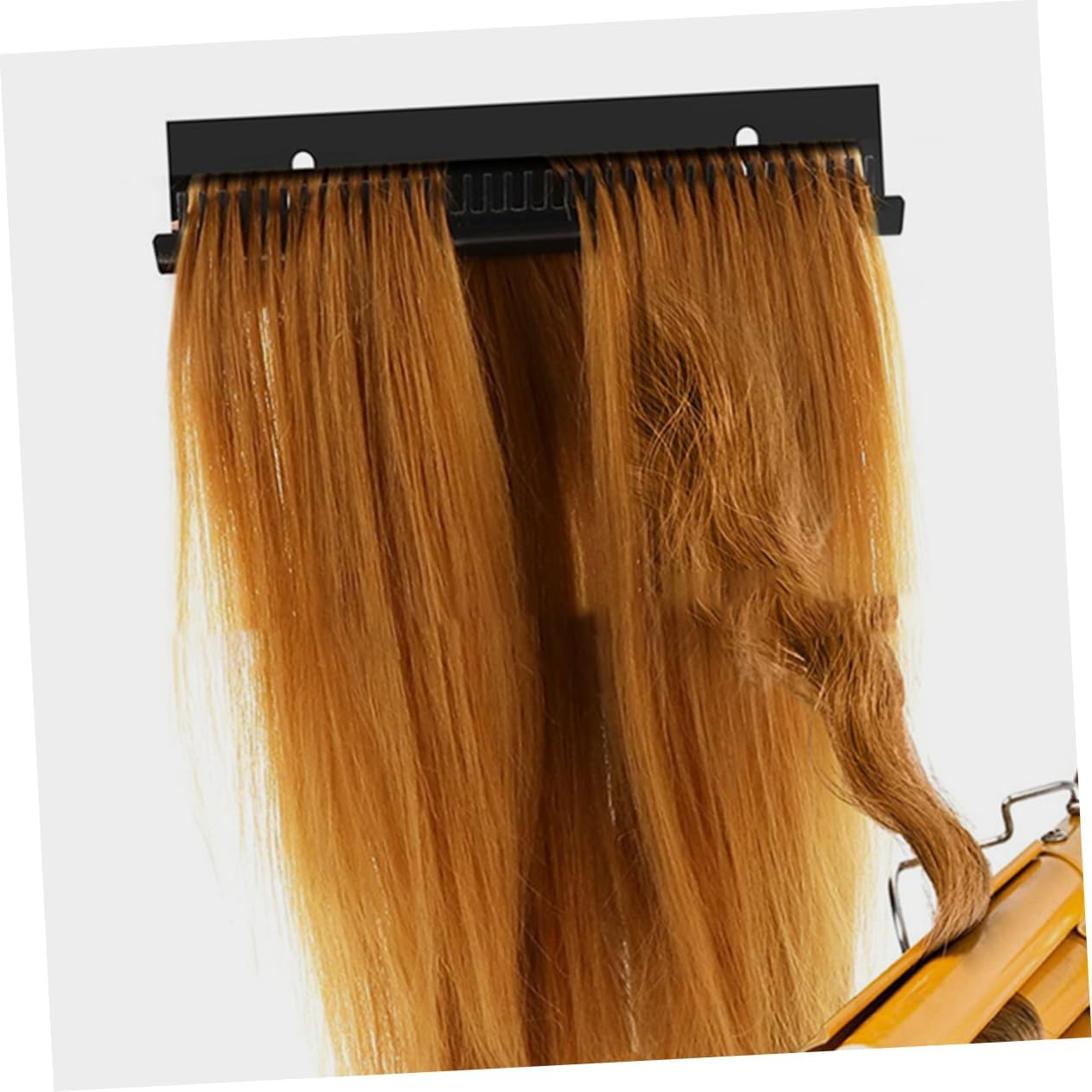 2pcs U-shaped Hair Extension Holder Stand Portable Display Rack for Salon and Home Use Easy Installation Strong Adhesion Multi-functional Hair Organizer