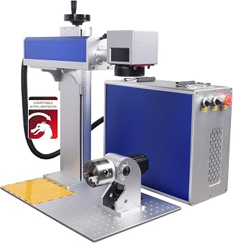 US STOCK JPT MOPA 200W0.874mW Class II Fiber Laser Engraving Cutting Machine on metal 110x110mm4.33x4.33"+300x300mm11.8x11.8" lens EZCAD Lite software Fiber marking for deep engraver