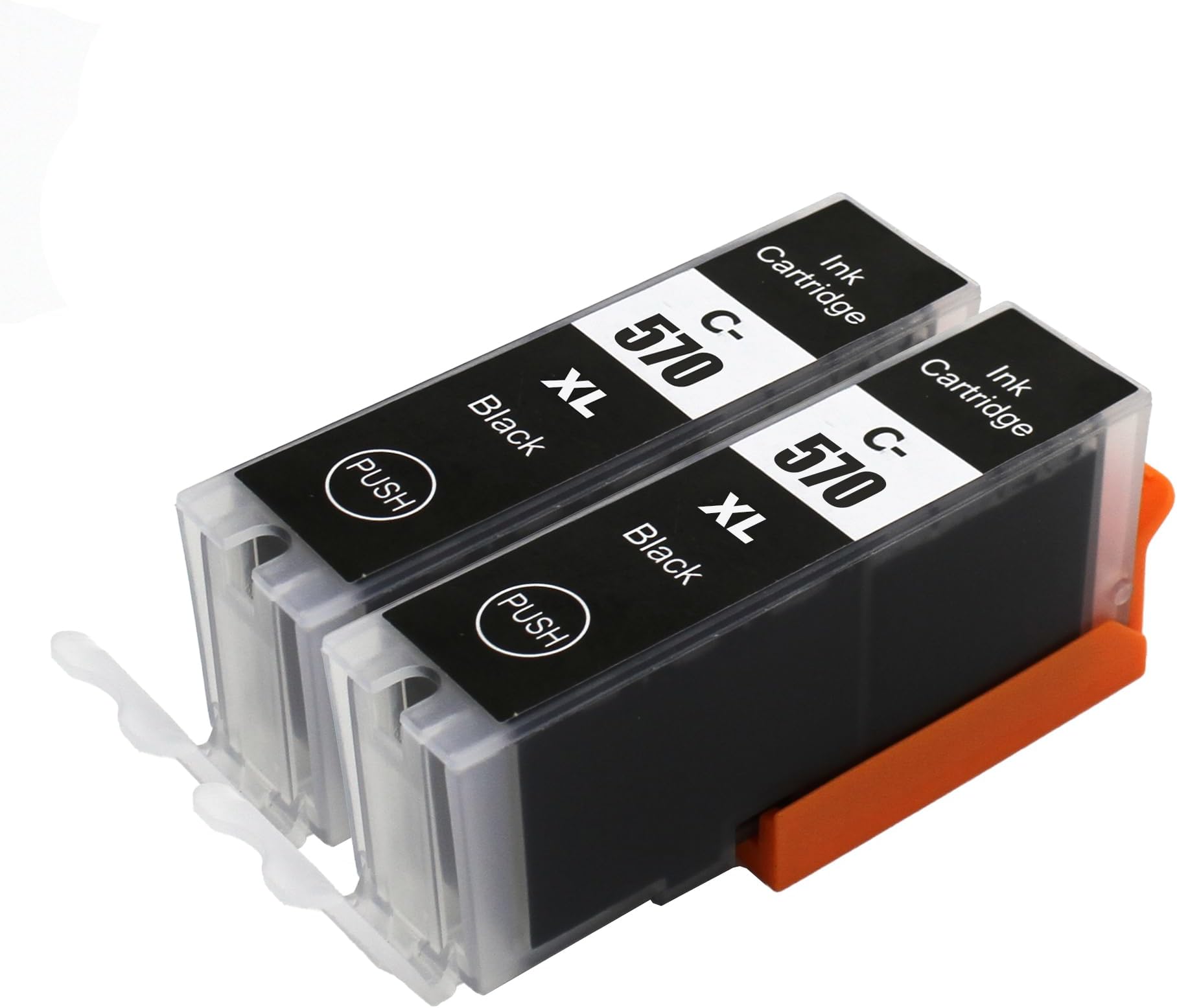 Go Inks 2 Black Ink Cartridges to replace Canon PGI-570Bk Compatible/non-OEM for PIXMA Printers