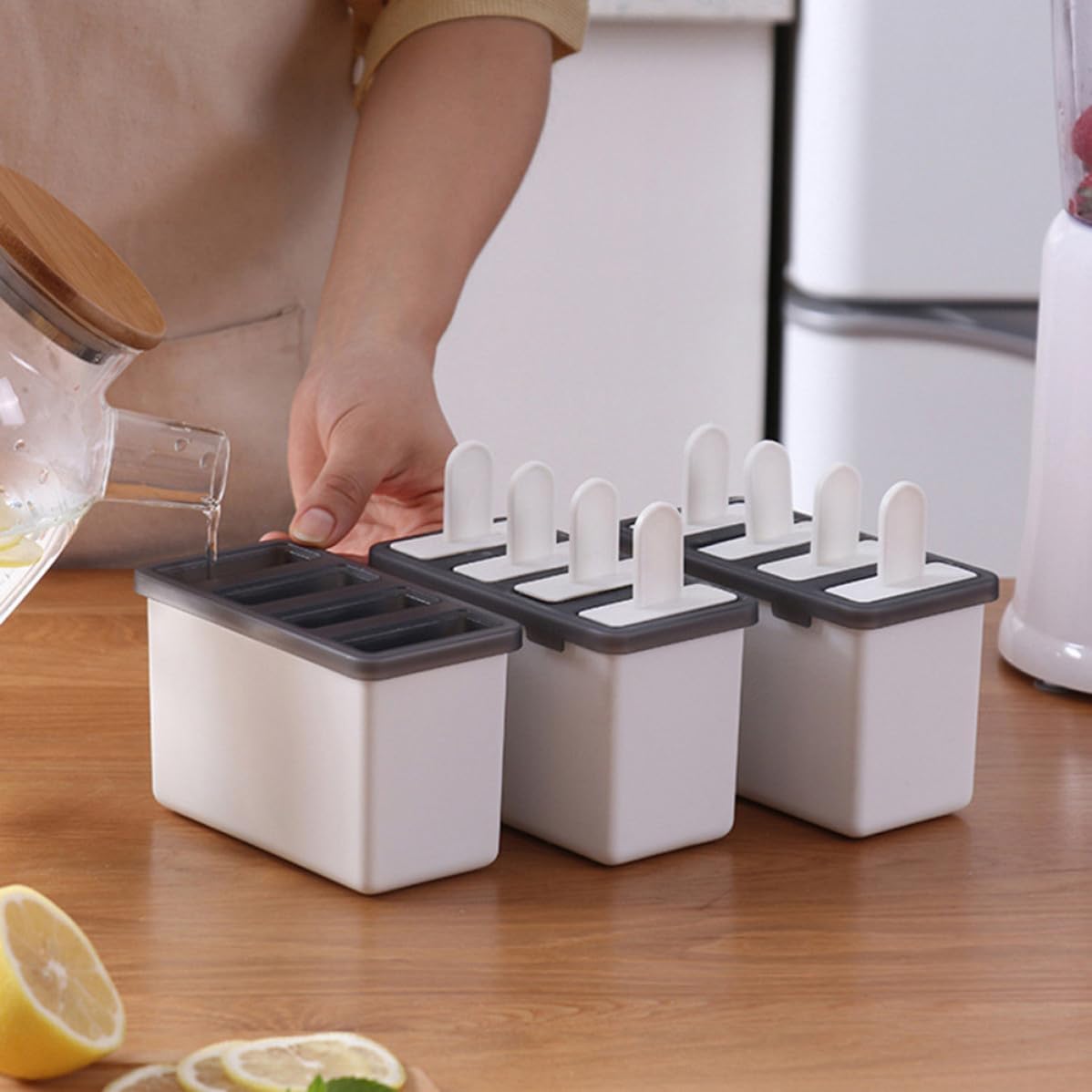 Ice Pop Mold Reusable PP Tray for Fruit Mix and Milk